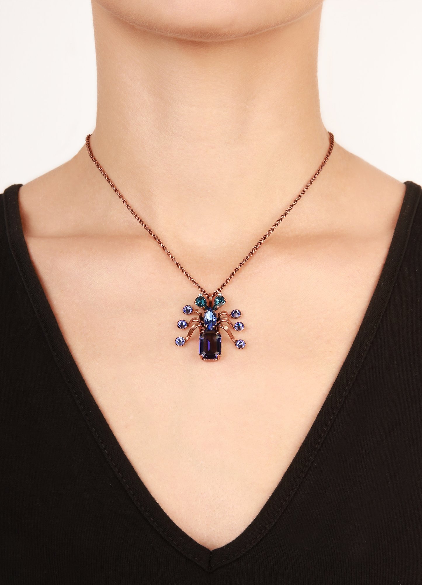 image pour Collier pendant Clubbing Bugs Bleu  