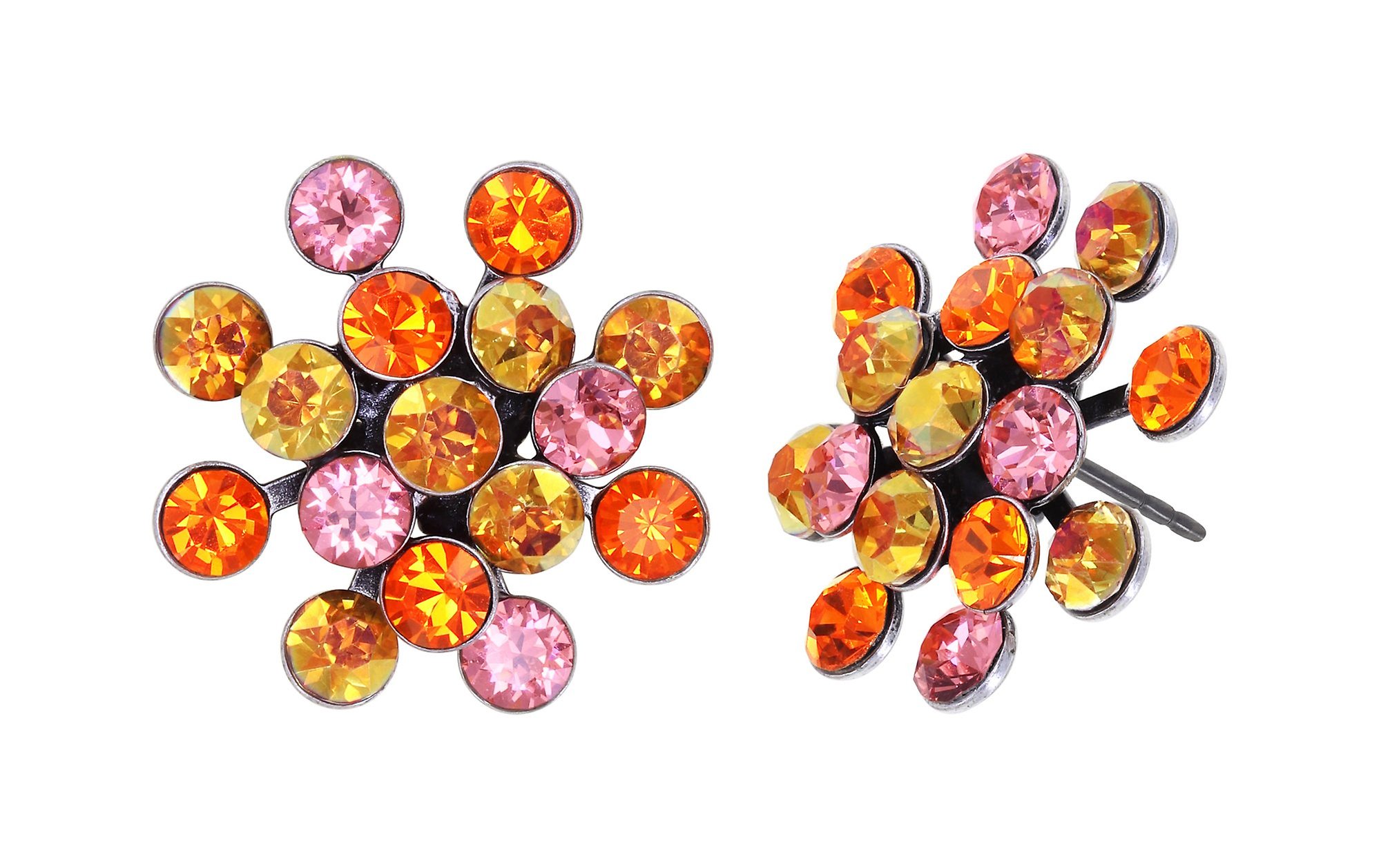 image for Earring Stud Magic Fireball Orange / Pink  Classic Size (21mm Ø)