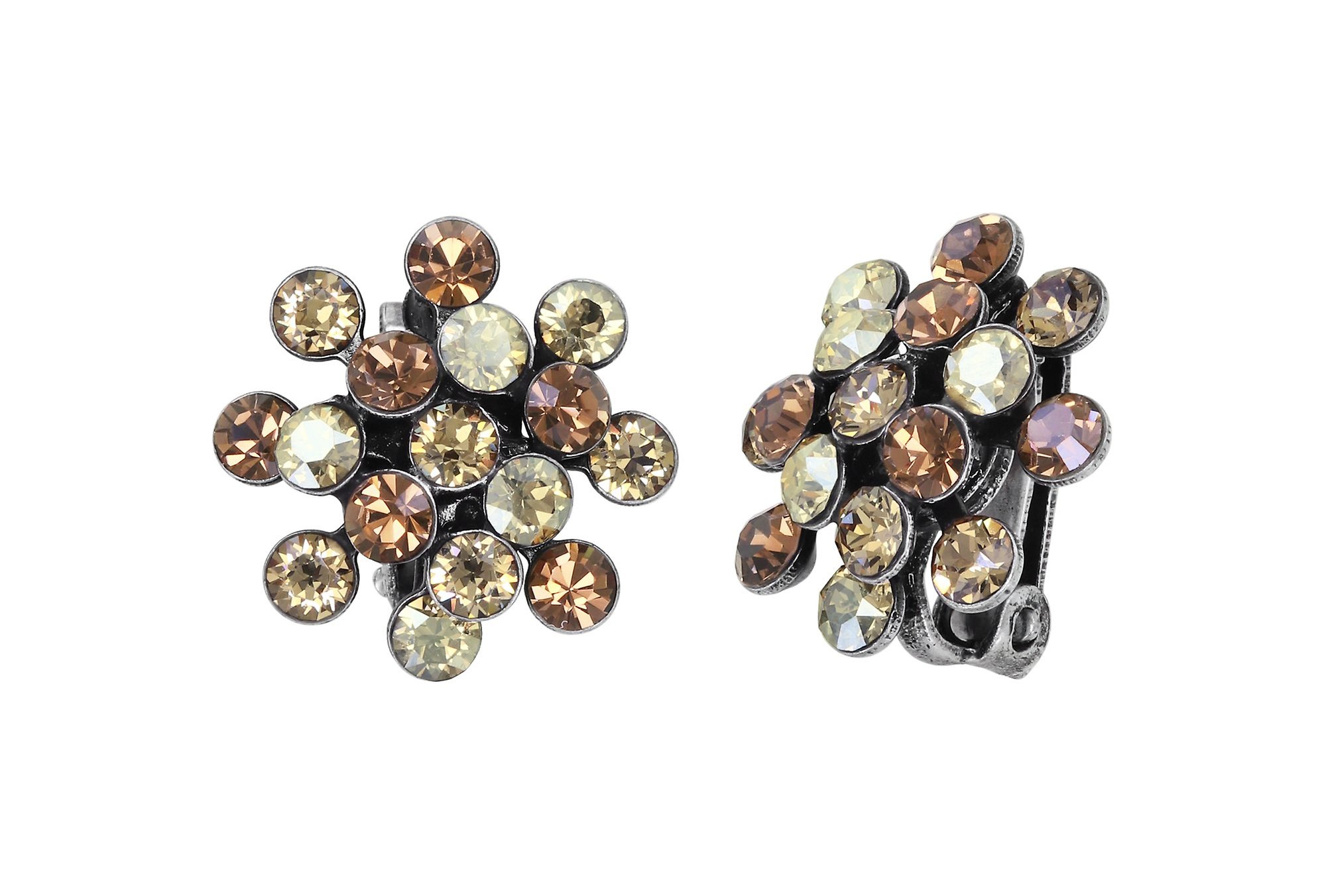 image for Earring clip Magic Fireball Brown  mini