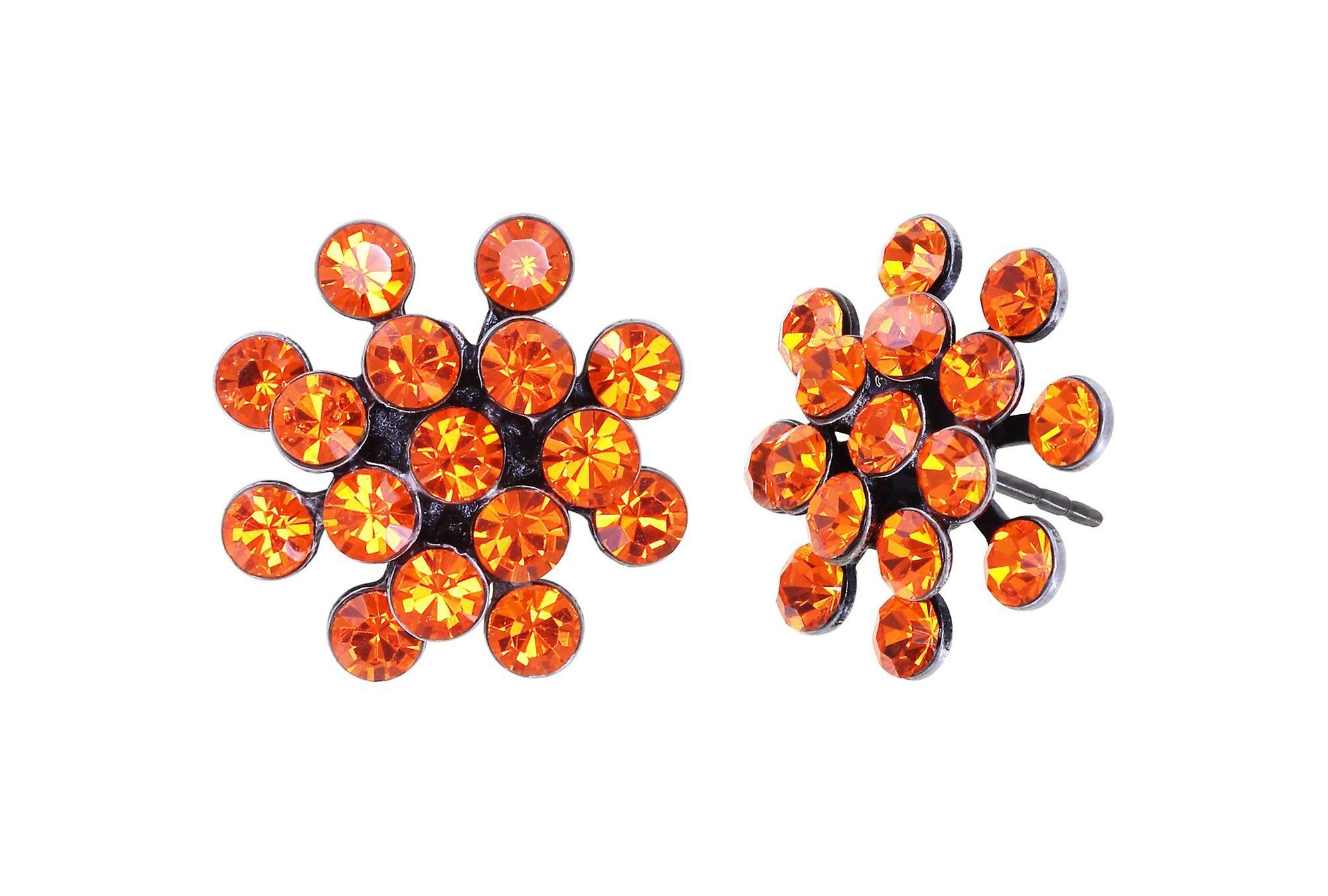 image for Earring stud Magic Fireball Orange  mini