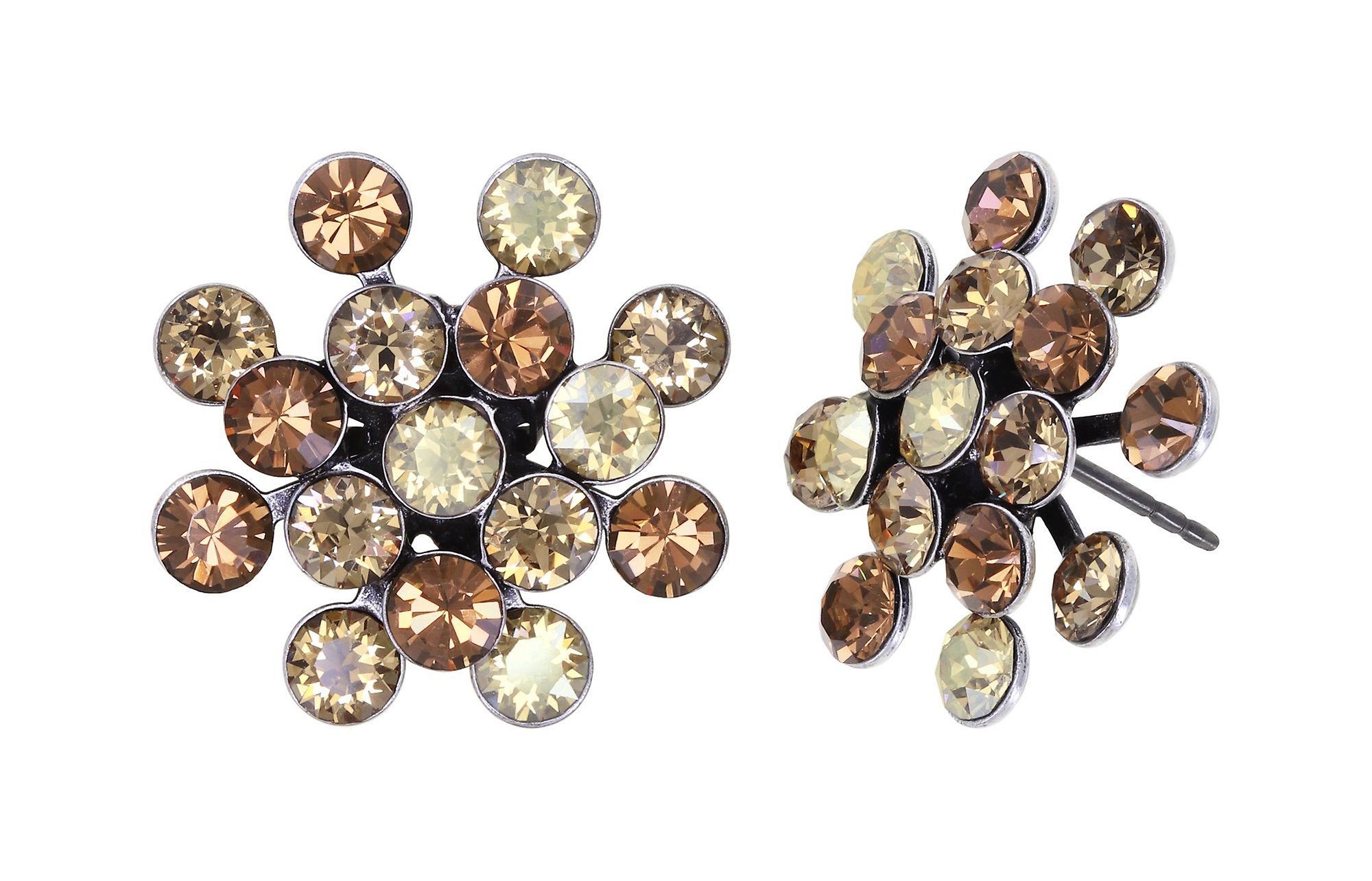 image for Earring Stud Magic Fireball Brown  Classic Size (21mm Ø)