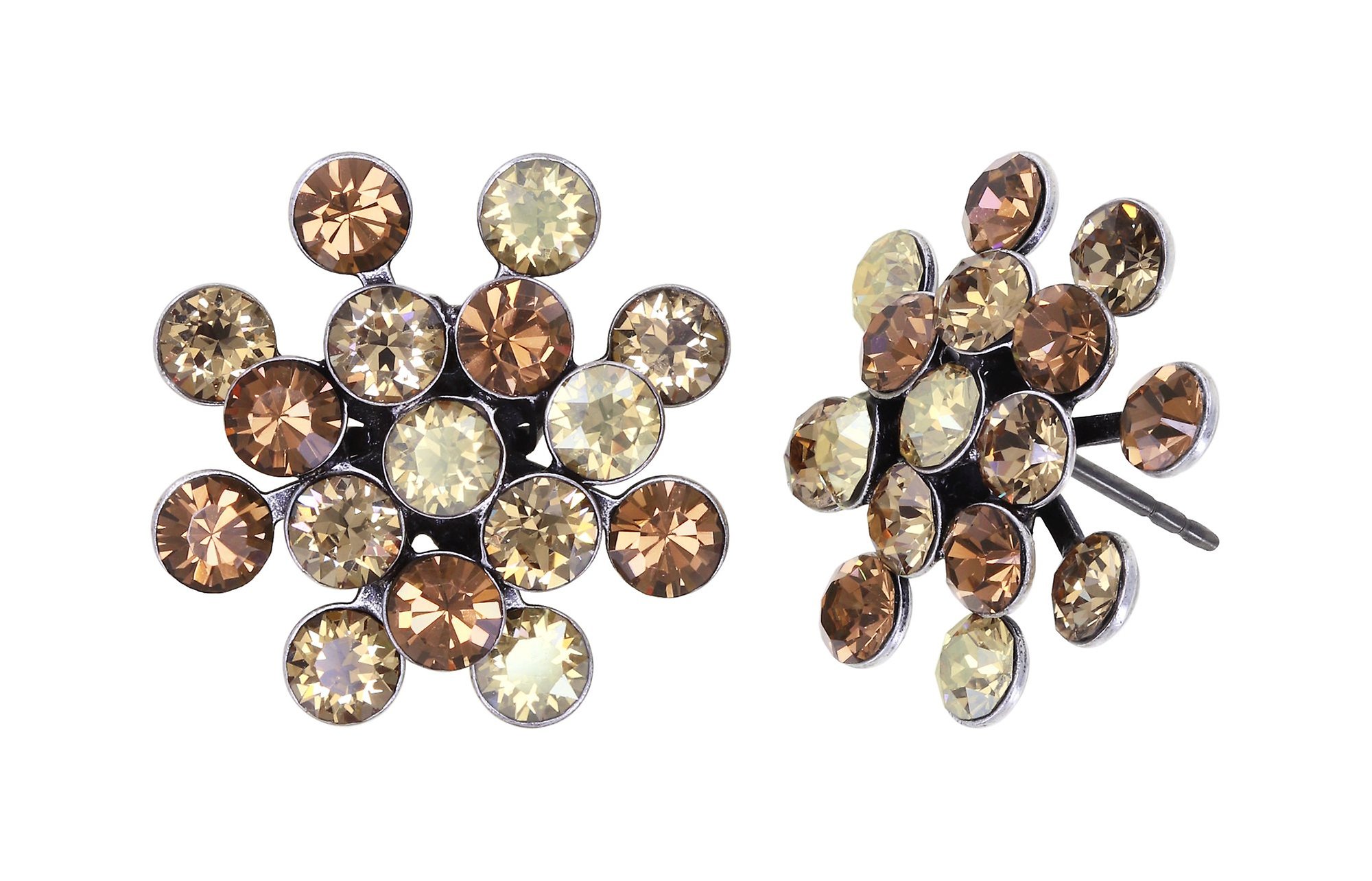 image for Earring Stud Magic Fireball Brown  Classic Size (21mm Ø)