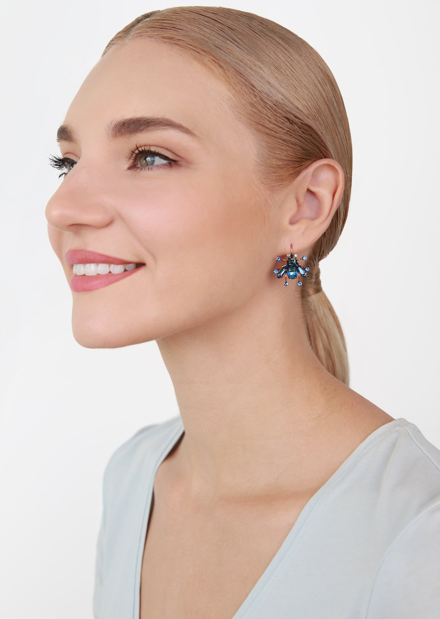 image pour Boucles d'oreilles Eurowire Clubbing Bugs Bleu  