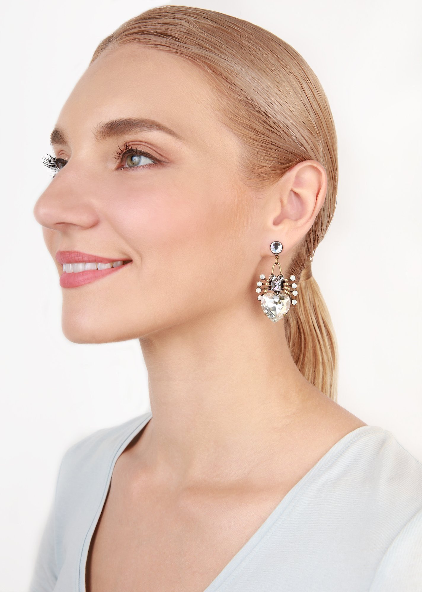 image pour Clou d'oreille pendant Clubbing Bugs Blanc  