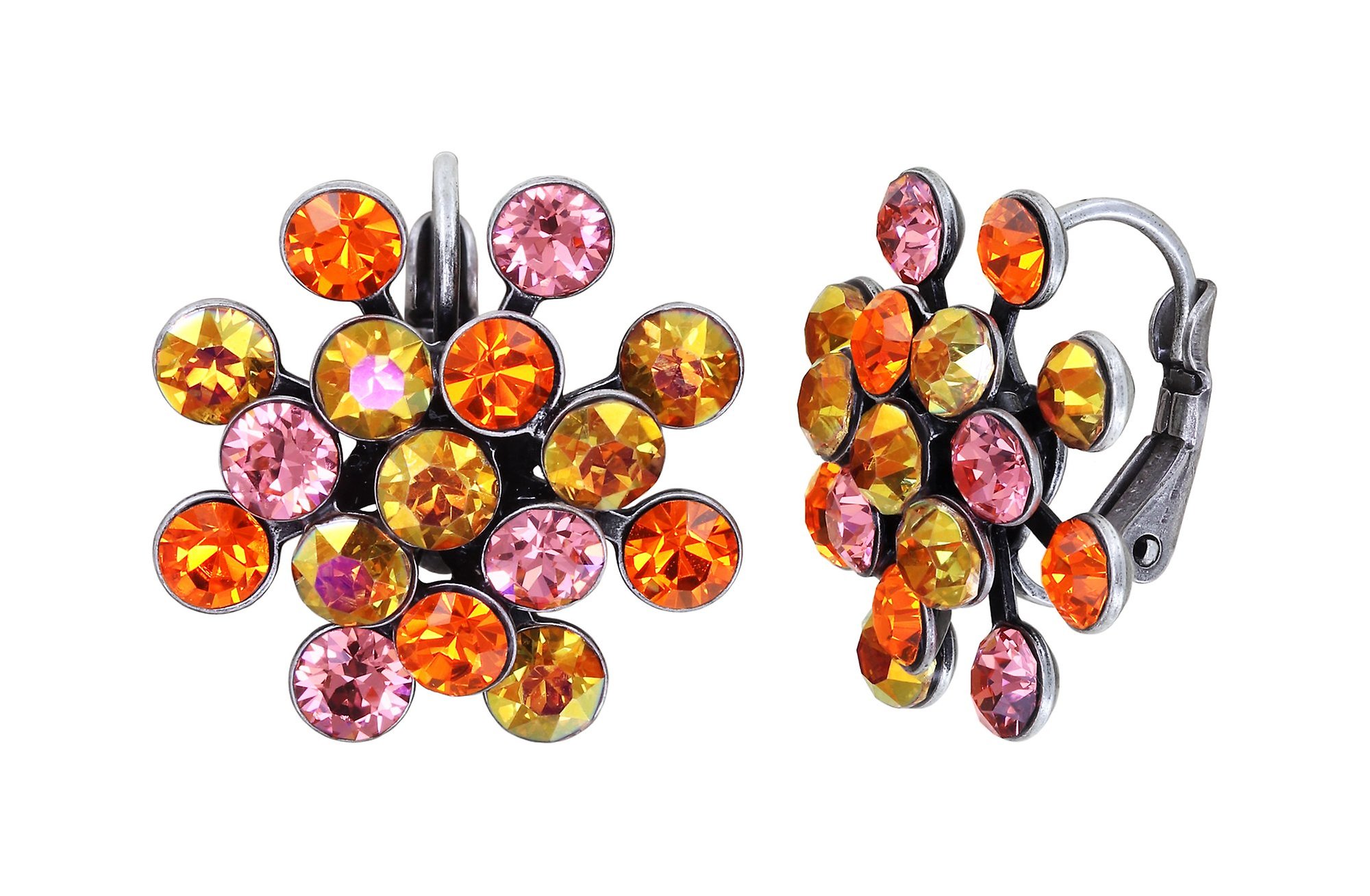 Bild für Ohrringe mit Brisur Magic Fireball Orange / Pink  Classic Size (21mm Ø)