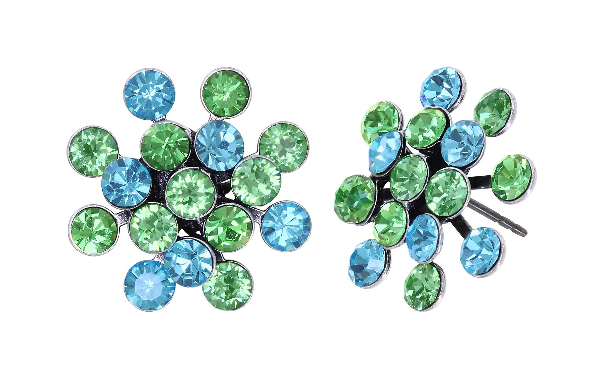 image pour Clou d'oreille Magic Fireball Bleu / Vert  Classic Size (21mm Ø)