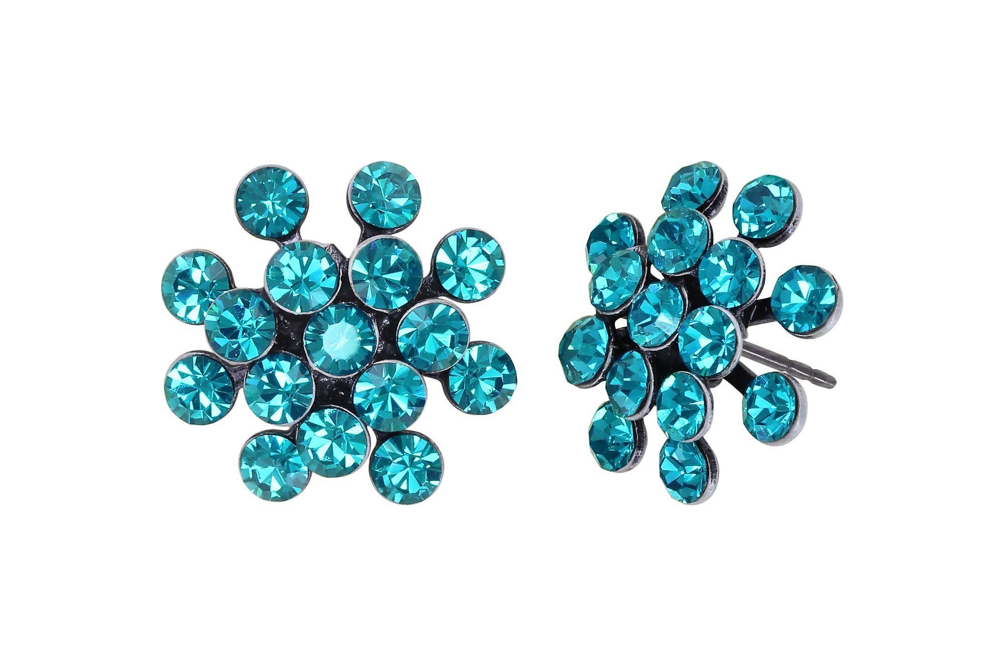 image pour Clou d'oreille Magic Fireball Bleu / Vert  mini