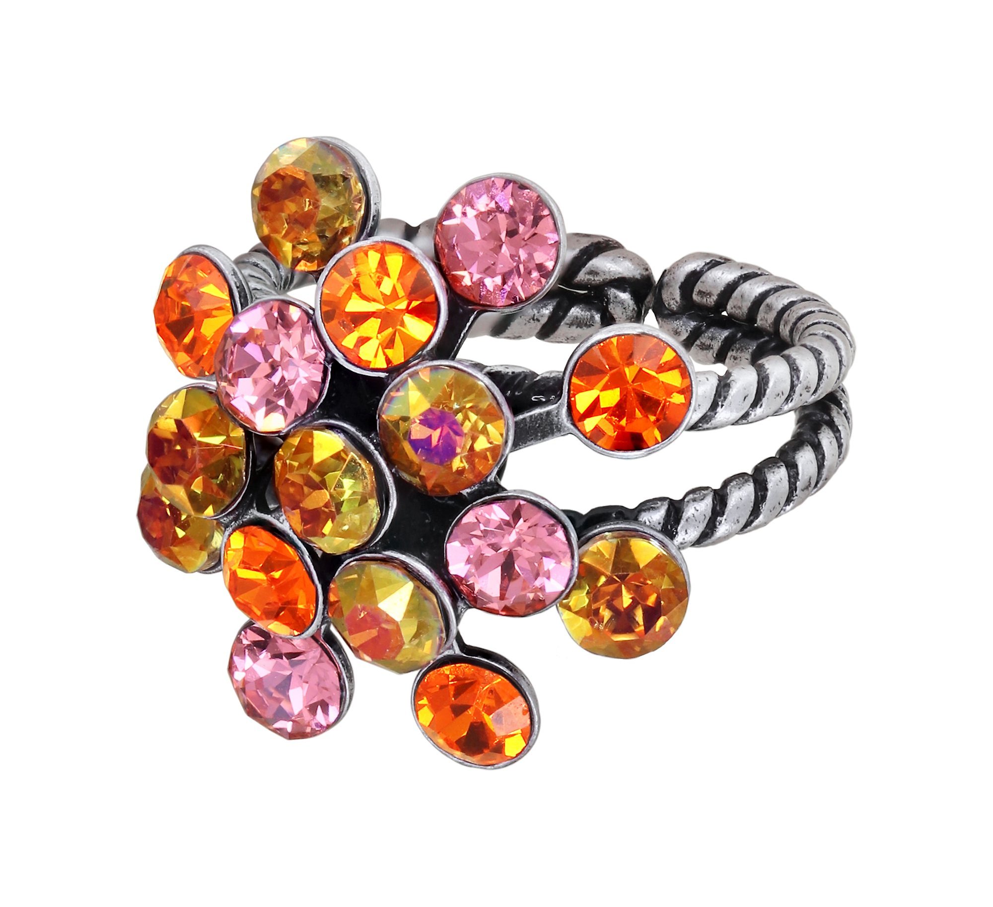image pour Anneau Magic Fireball Orange / Rose  Classic Size (21mm Ø)