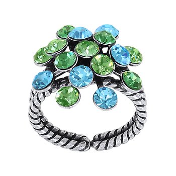 Bild für Ring Magic Fireball blue/green  Classic Size (21mm Ø)
