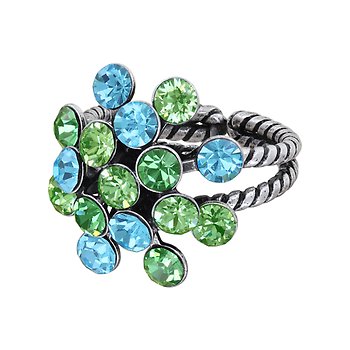 image for Ring Magic Fireball blue/green  Classic Size (21mm Ø)
