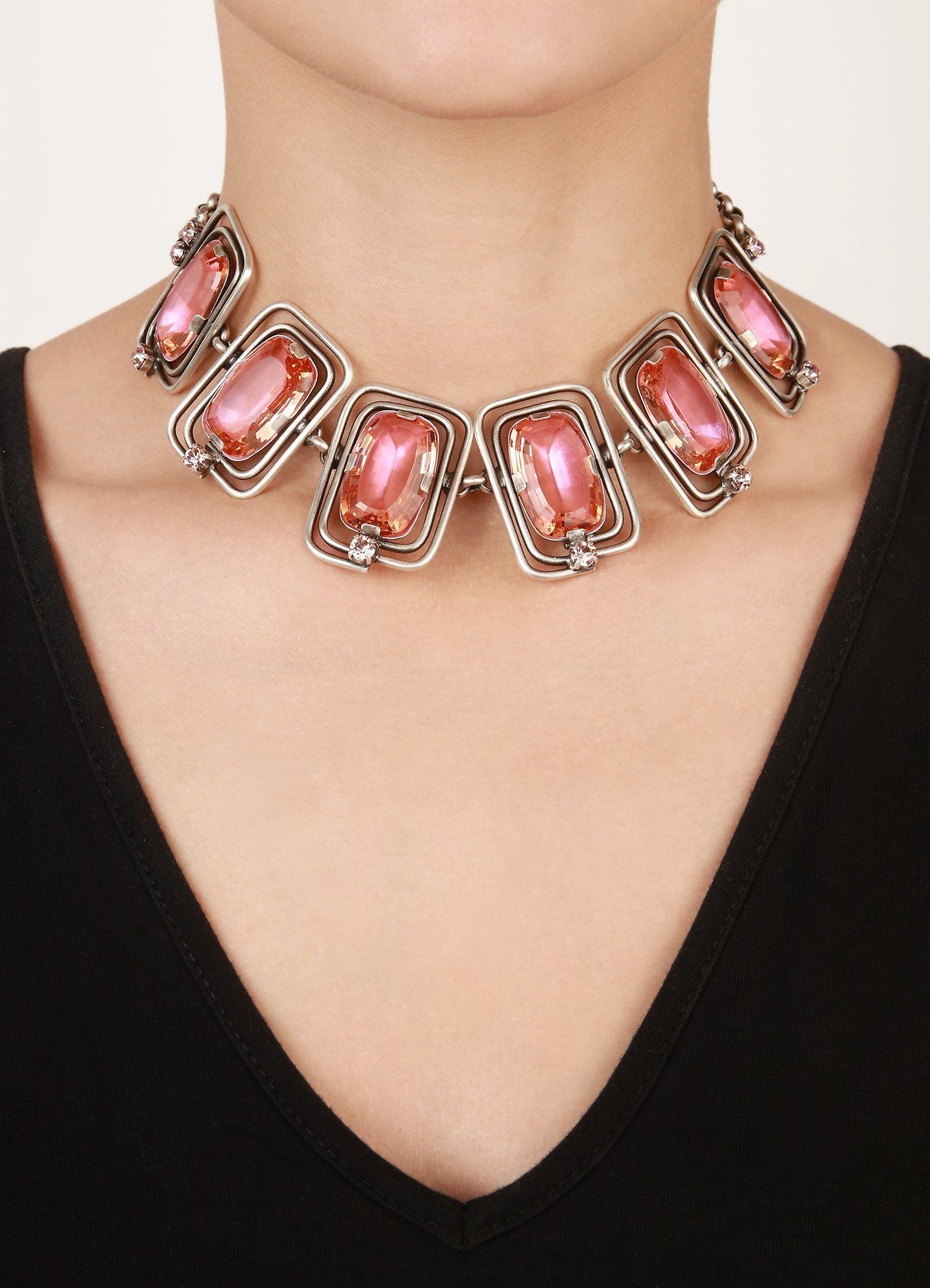 image for Necklace Choker-Collier To The Max Pink  