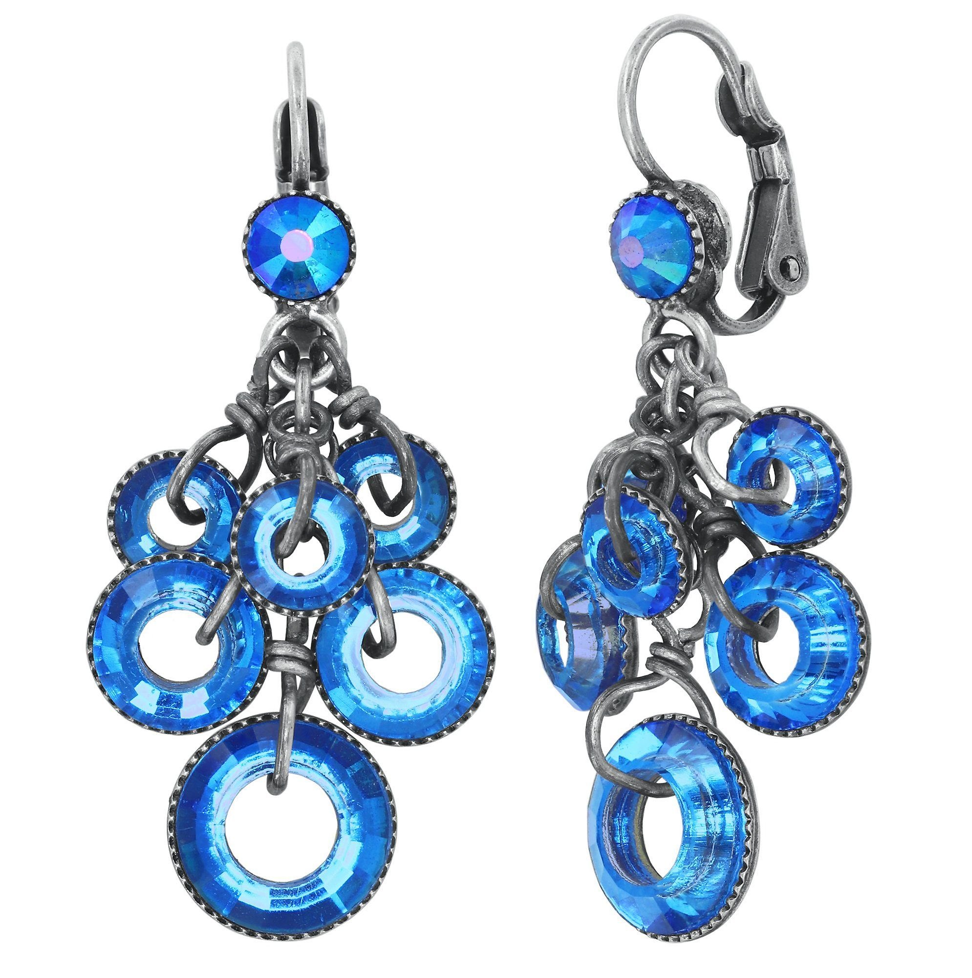 image pour Boucles d'oreilles Eurowire pendantes Sporty Glimpse Bleu  