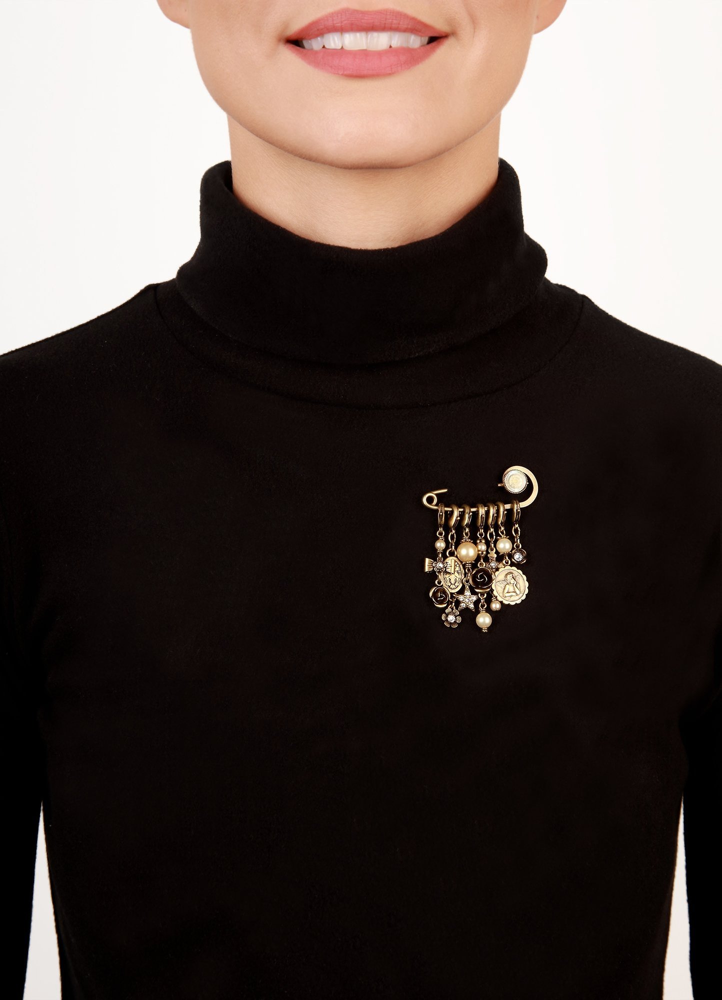 image for Brooch Love, Hope and Destiny White  