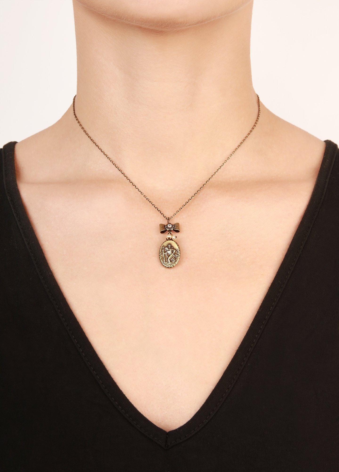 image pour Collier pendant Love, Hope and Destiny Blanc  