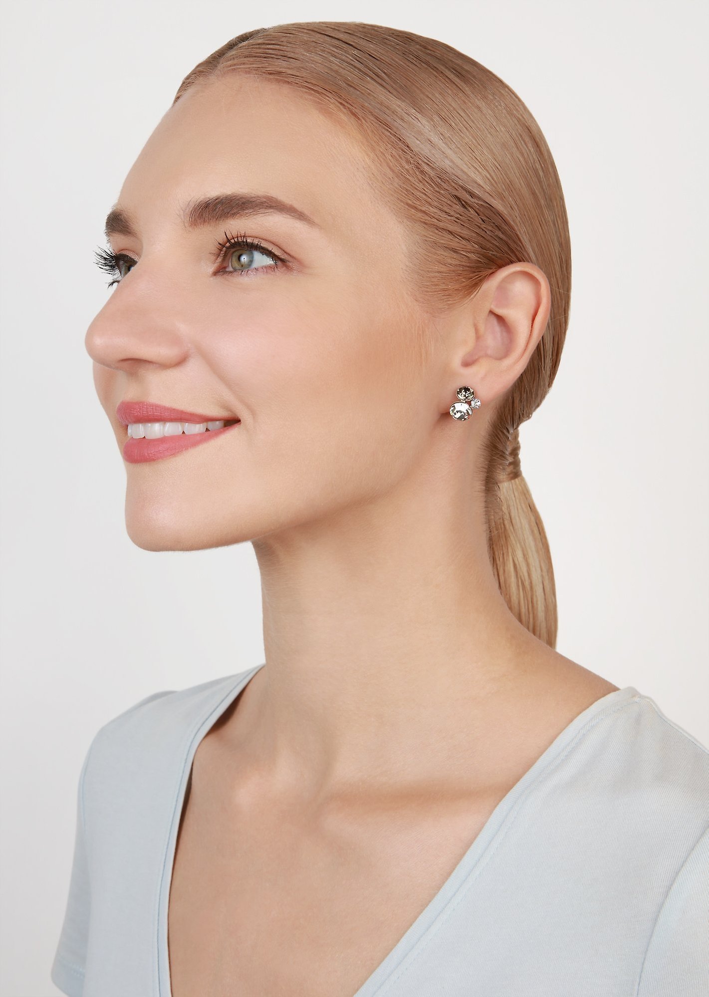 image for Earring Clip Disco Star White  