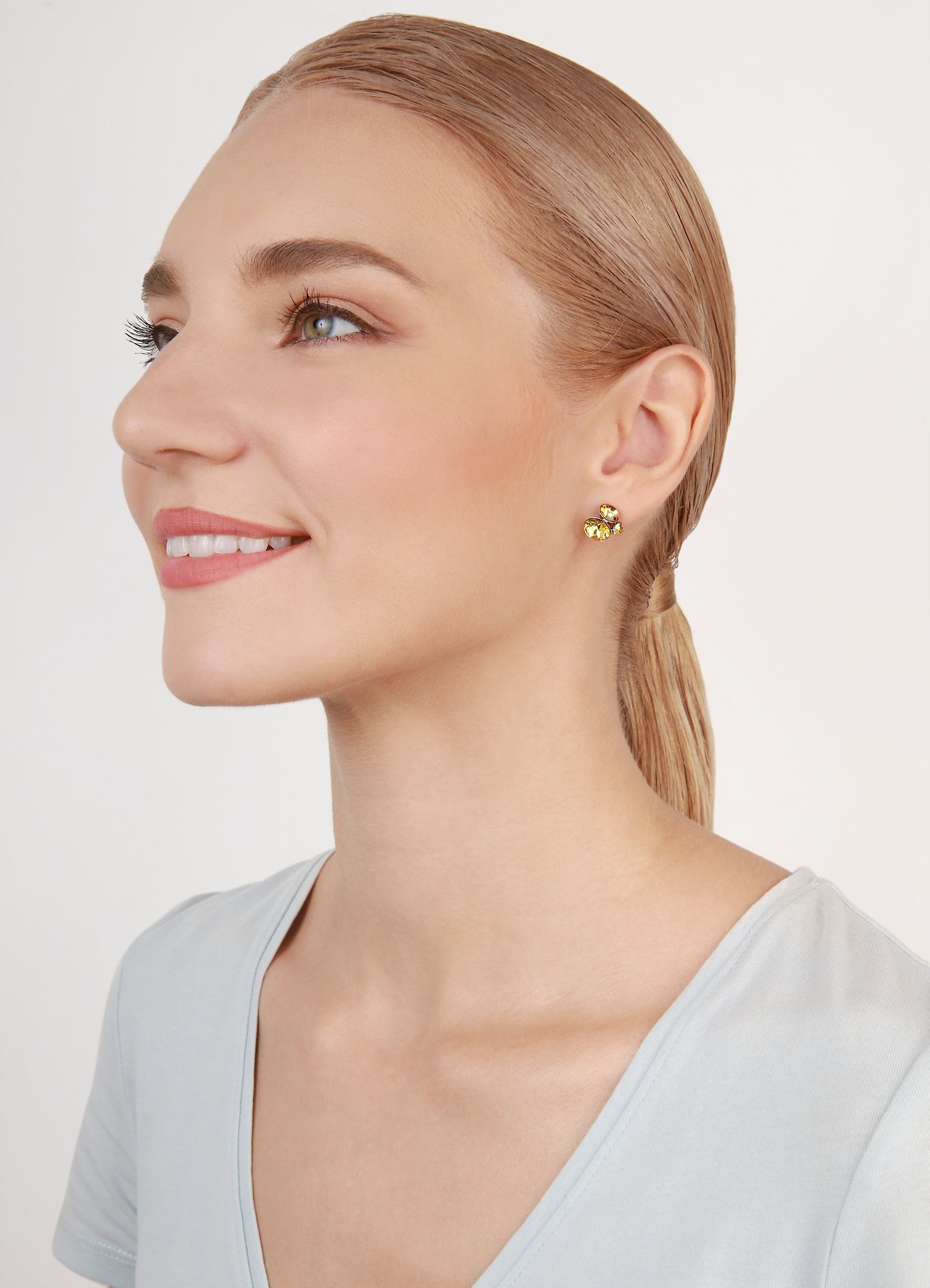 image for Earring Stud Disco Star Yellow  