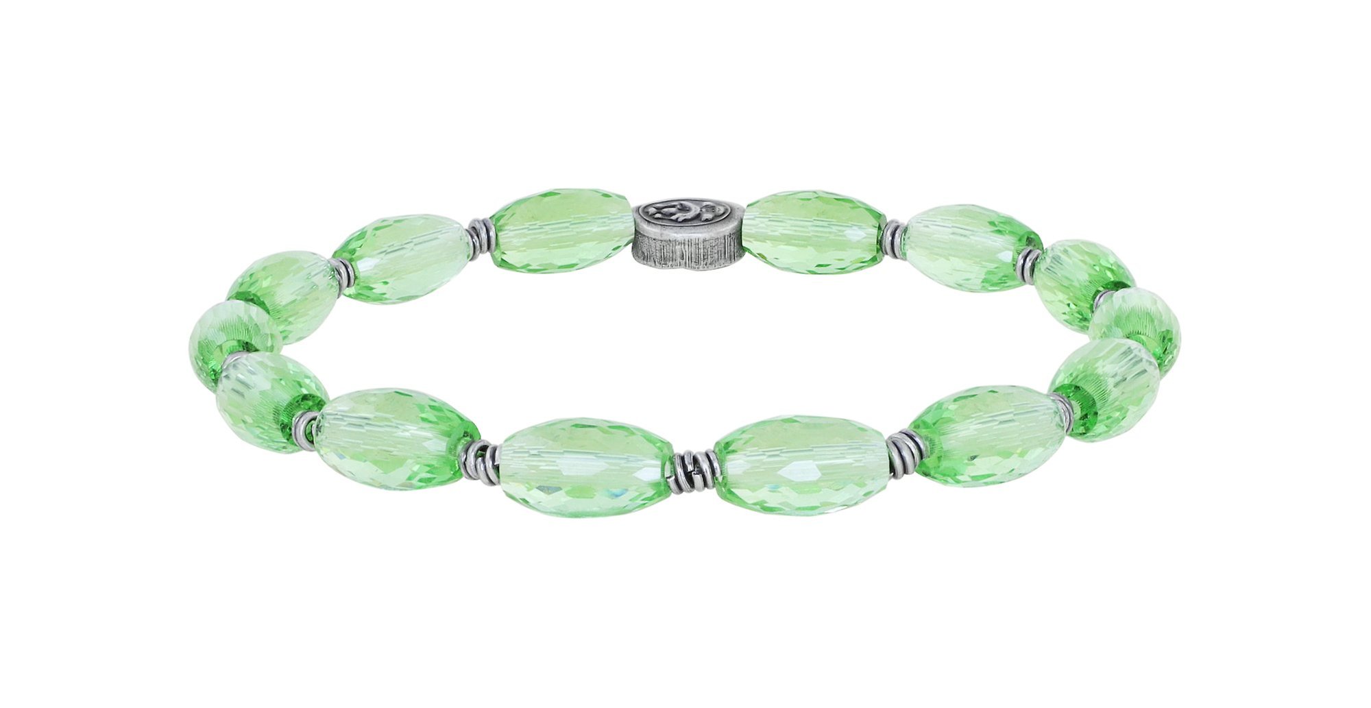 image pour Bracelet élastique Petit Glamour d´Afrique Vert Clair  