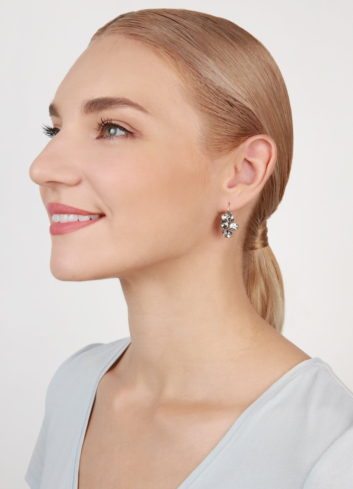 image for Earring Eurowire Petit Glamour White  