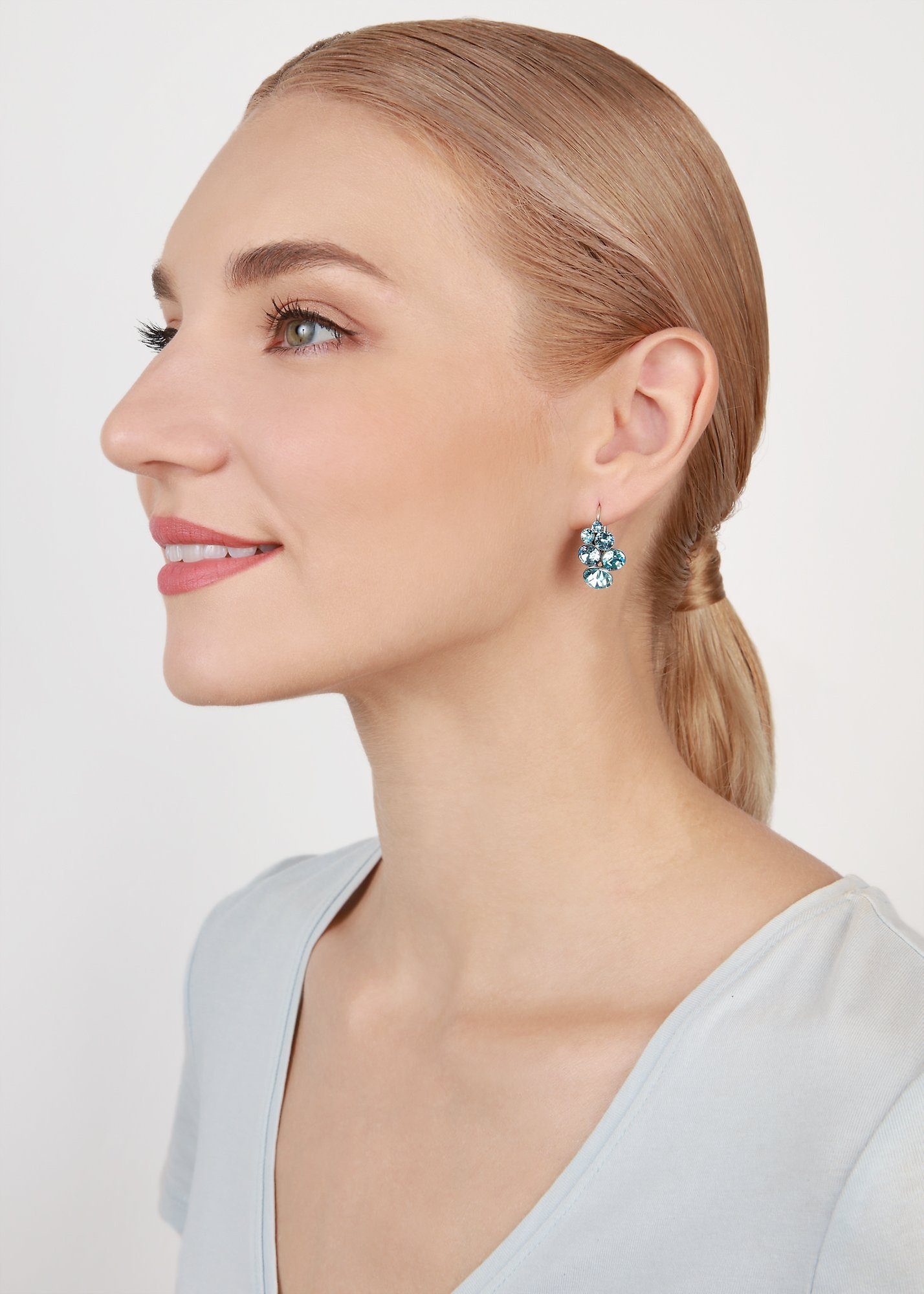 image for Earring Eurowire Petit Glamour Light Blue  
