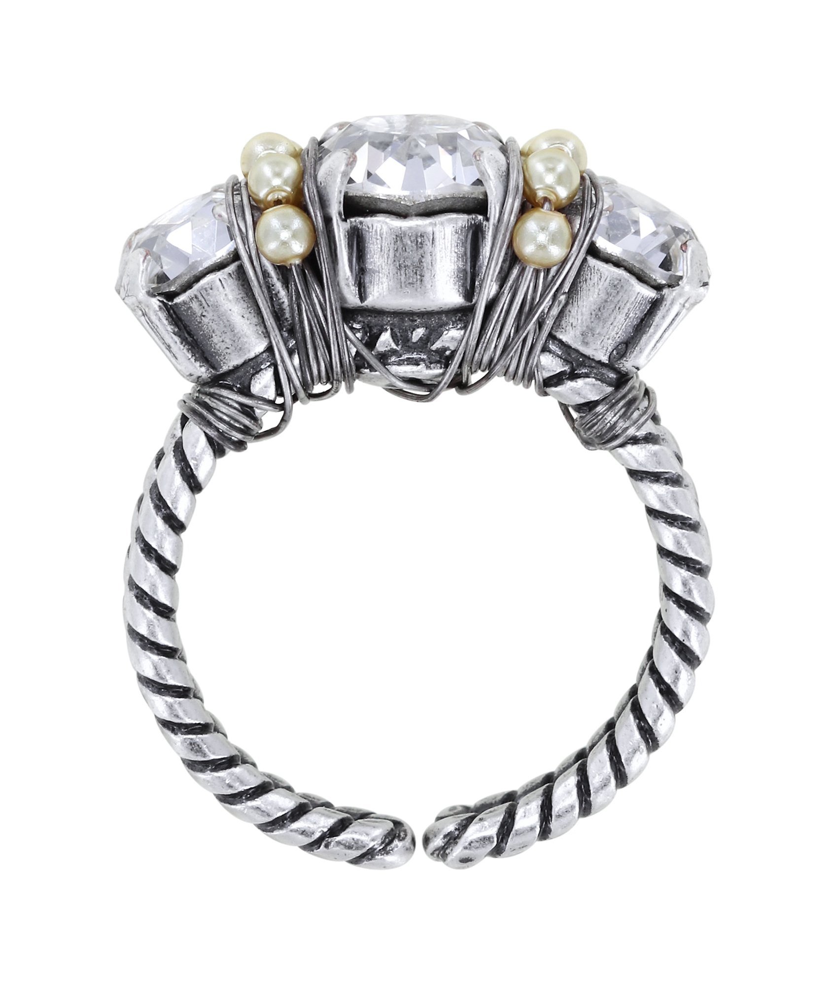 image pour Anneau Pearl Shadow Blanc  