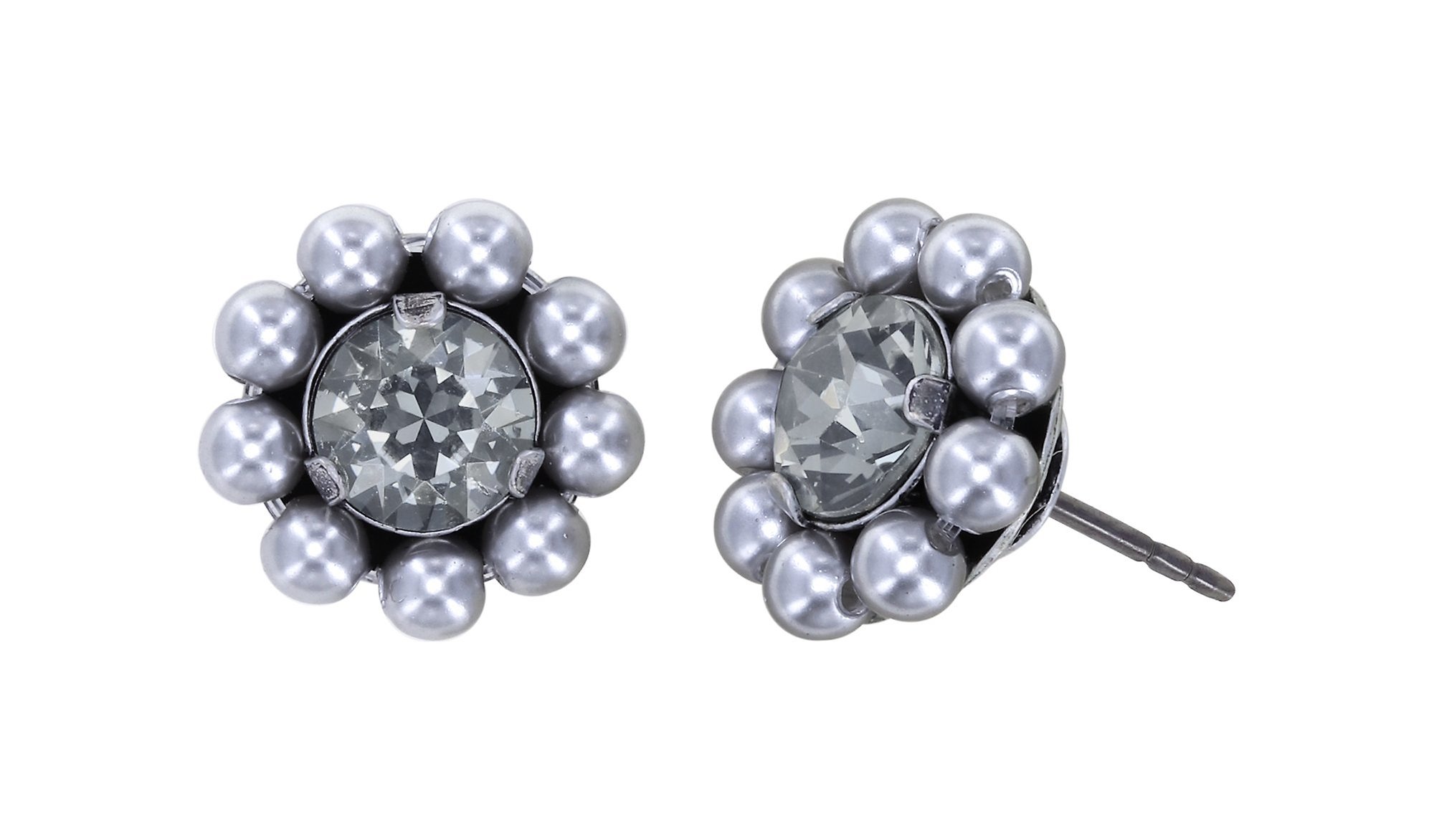 image pour Clou d'oreille Pearl Shadow Gris  