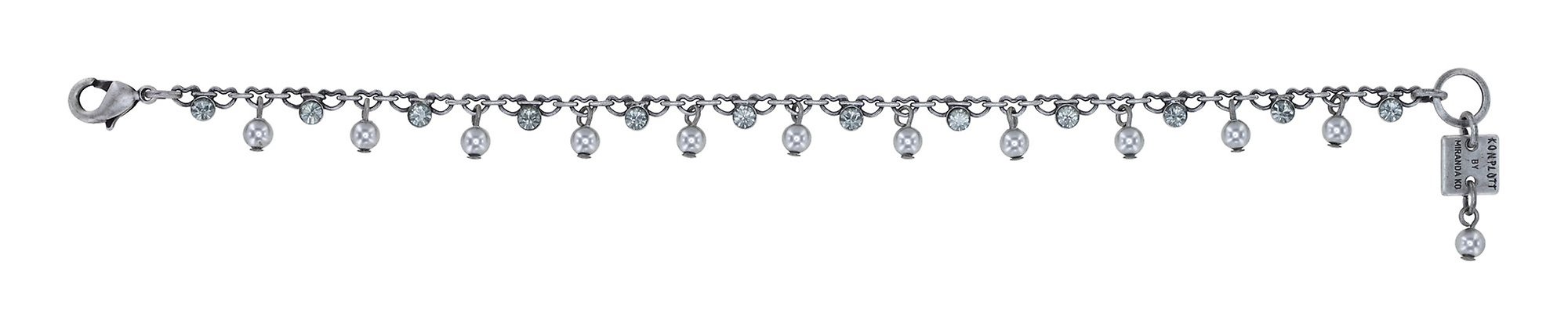 image pour Bracelet Pearl Shadow Gris black diamond 