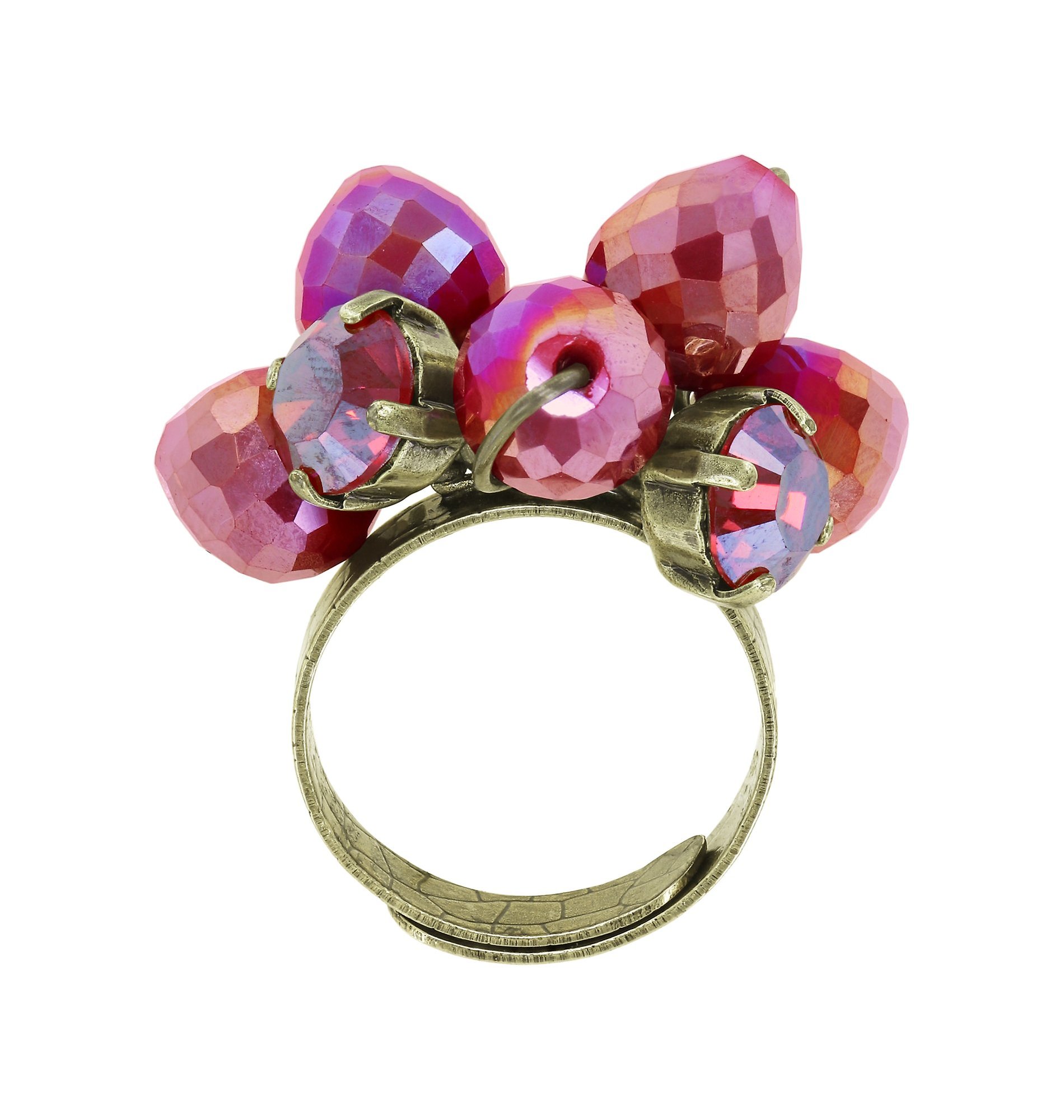 image pour Anneau Merry Go Round Rouge Foncé  