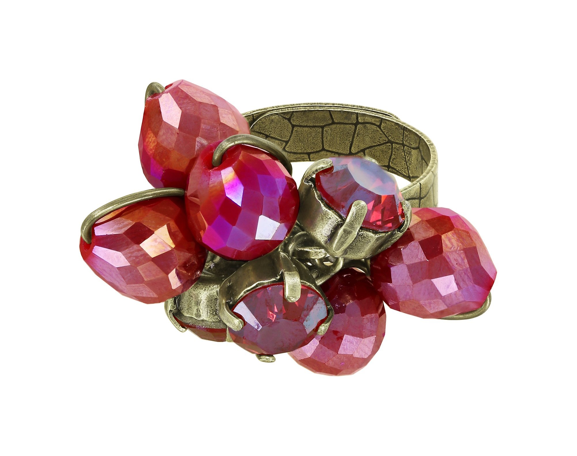 image pour Anneau Merry Go Round Rouge Foncé  