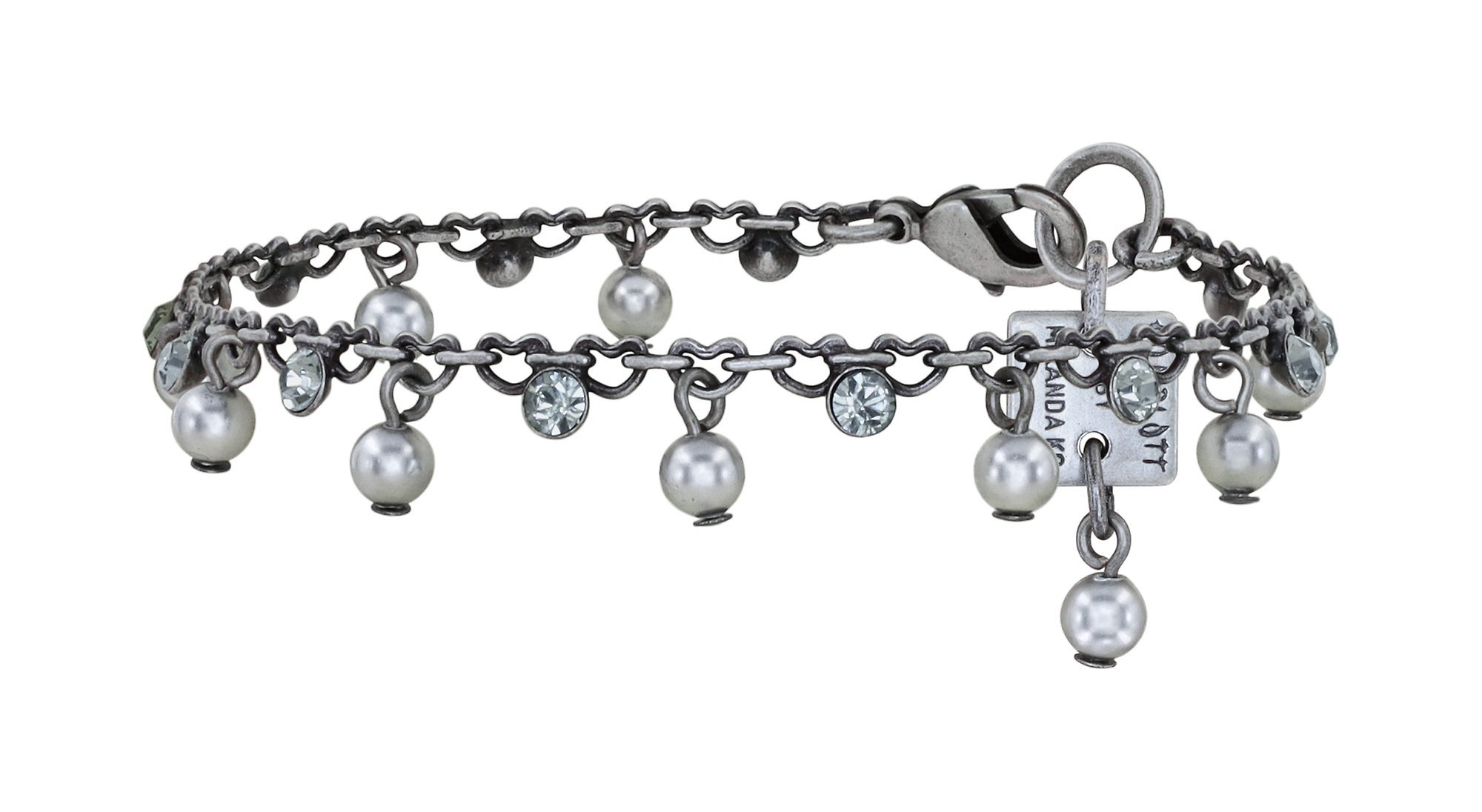 Bild für Armband Pearl Shadow Grau Schwarzer Diamant 