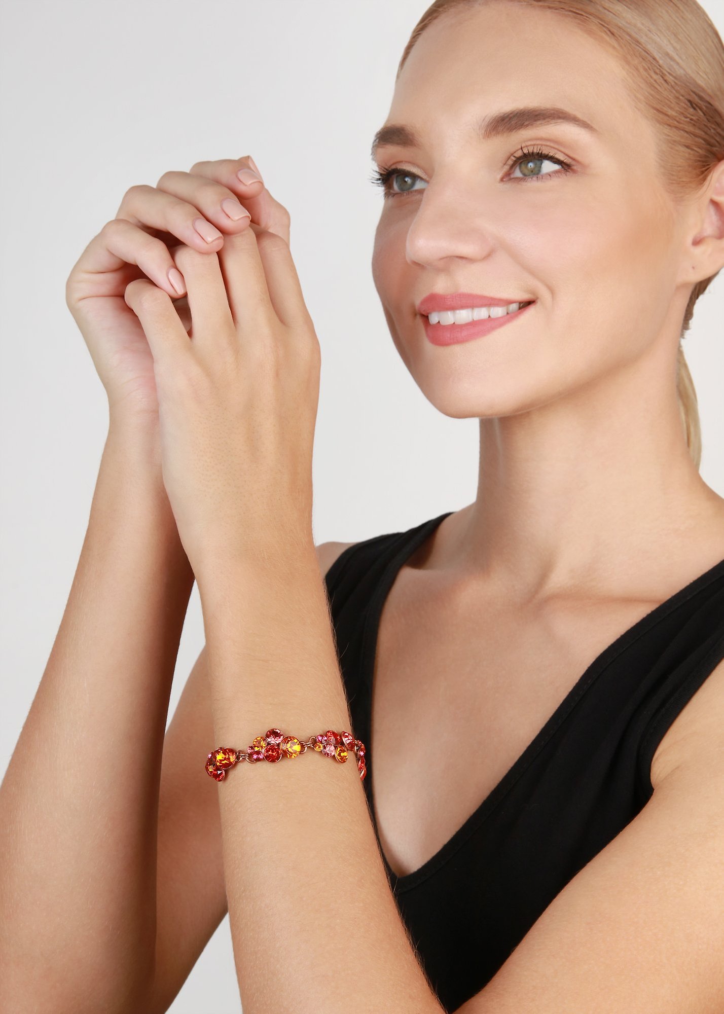 image pour Bracelet Petit Glamour Rose / Orange  