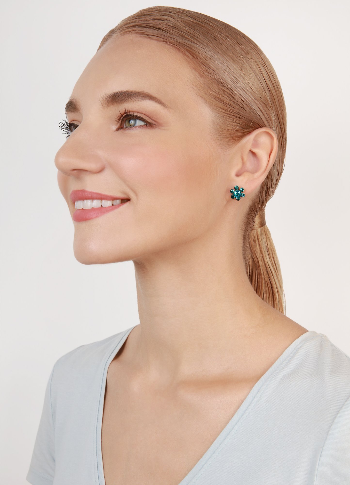 image pour Clou d'oreille Lost Garden Bleu / Vert  