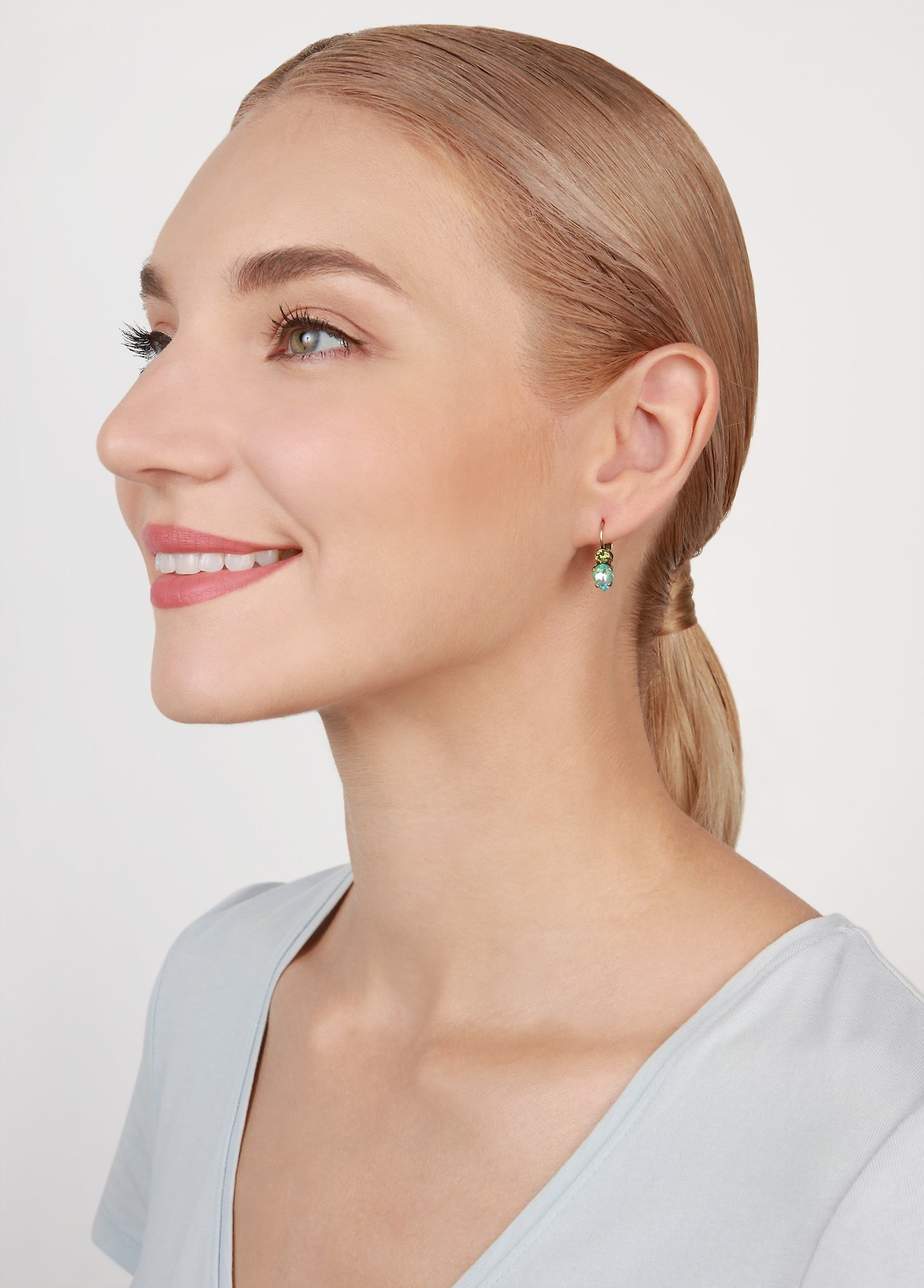 image for Earring Eurowire Daily Desire Green  