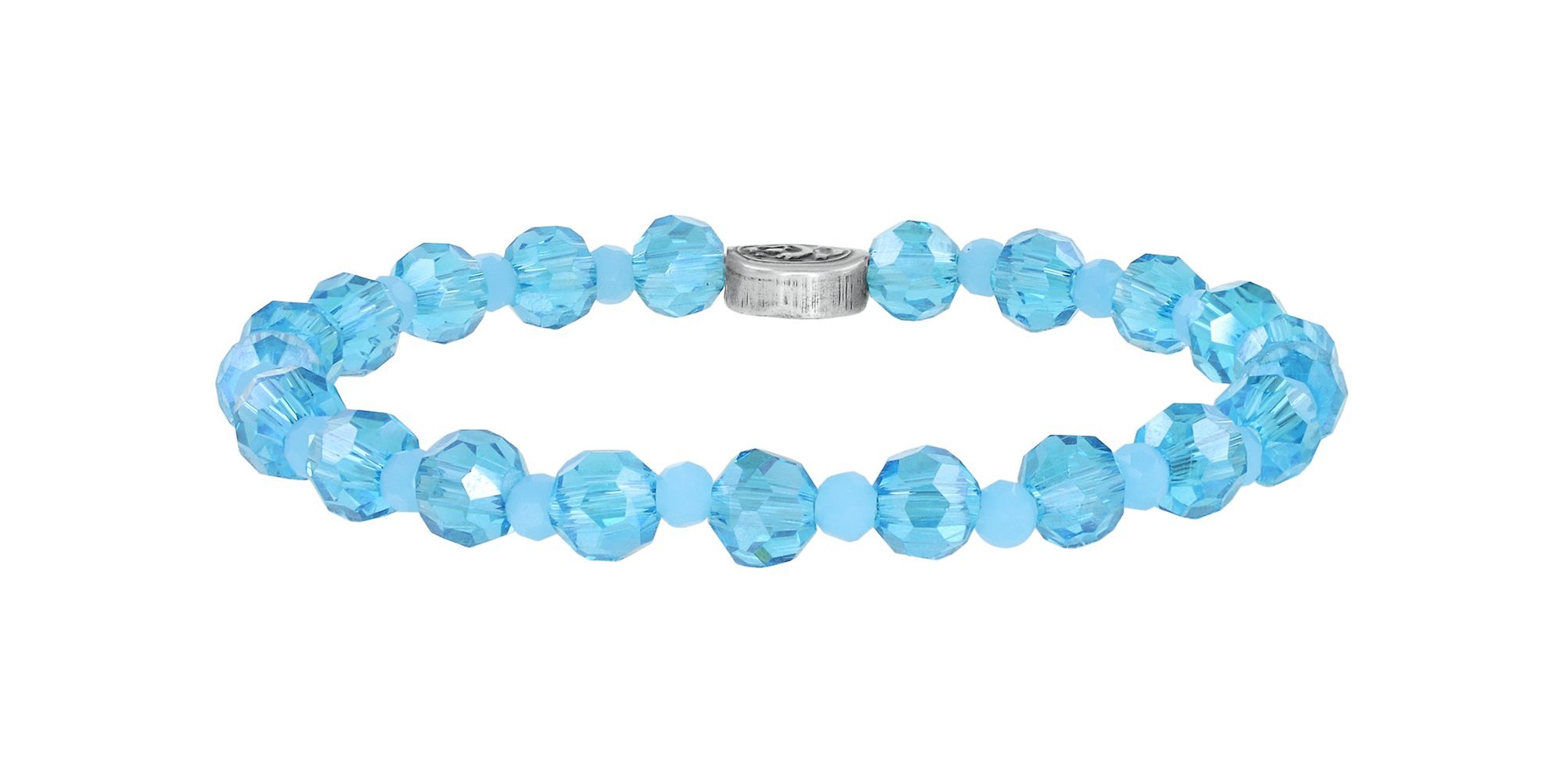 image for Bracelet Elastic Bead Snake Jelly Blue / Green  