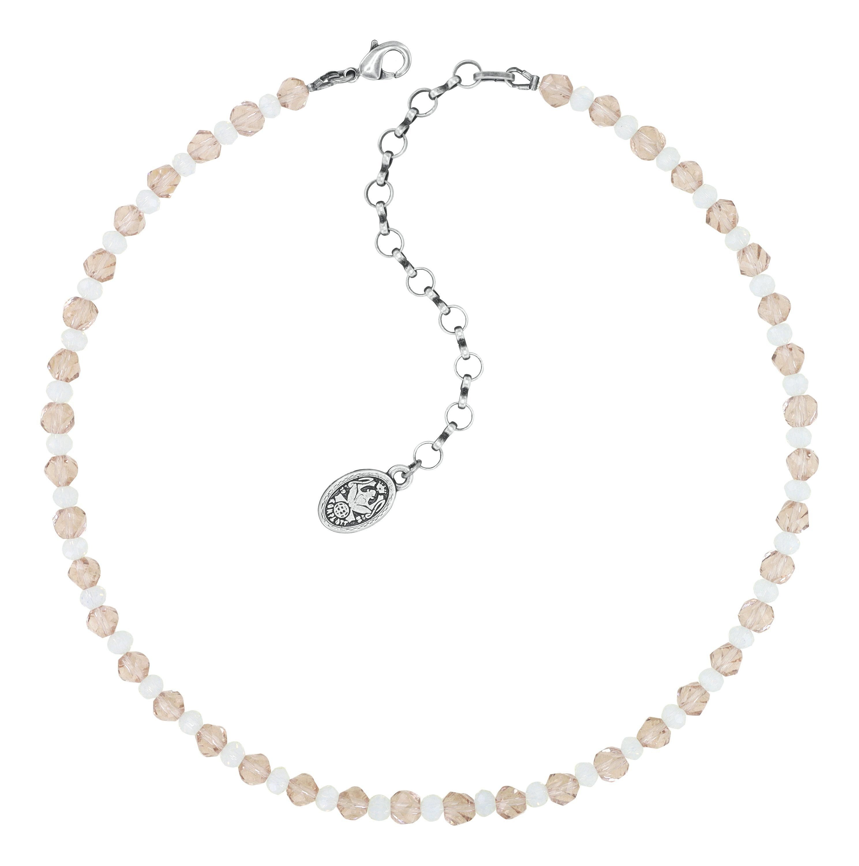 image for Necklace Bead Snake Jelly White  