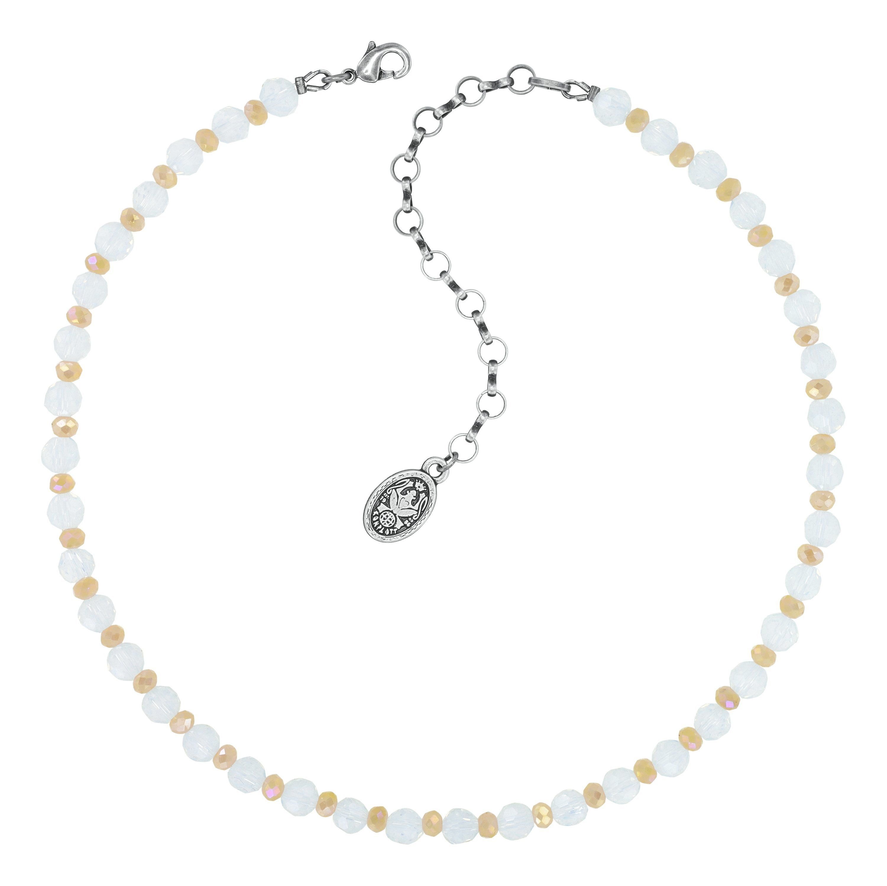 image pour Collier Bead Snake Jelly Blanc  
