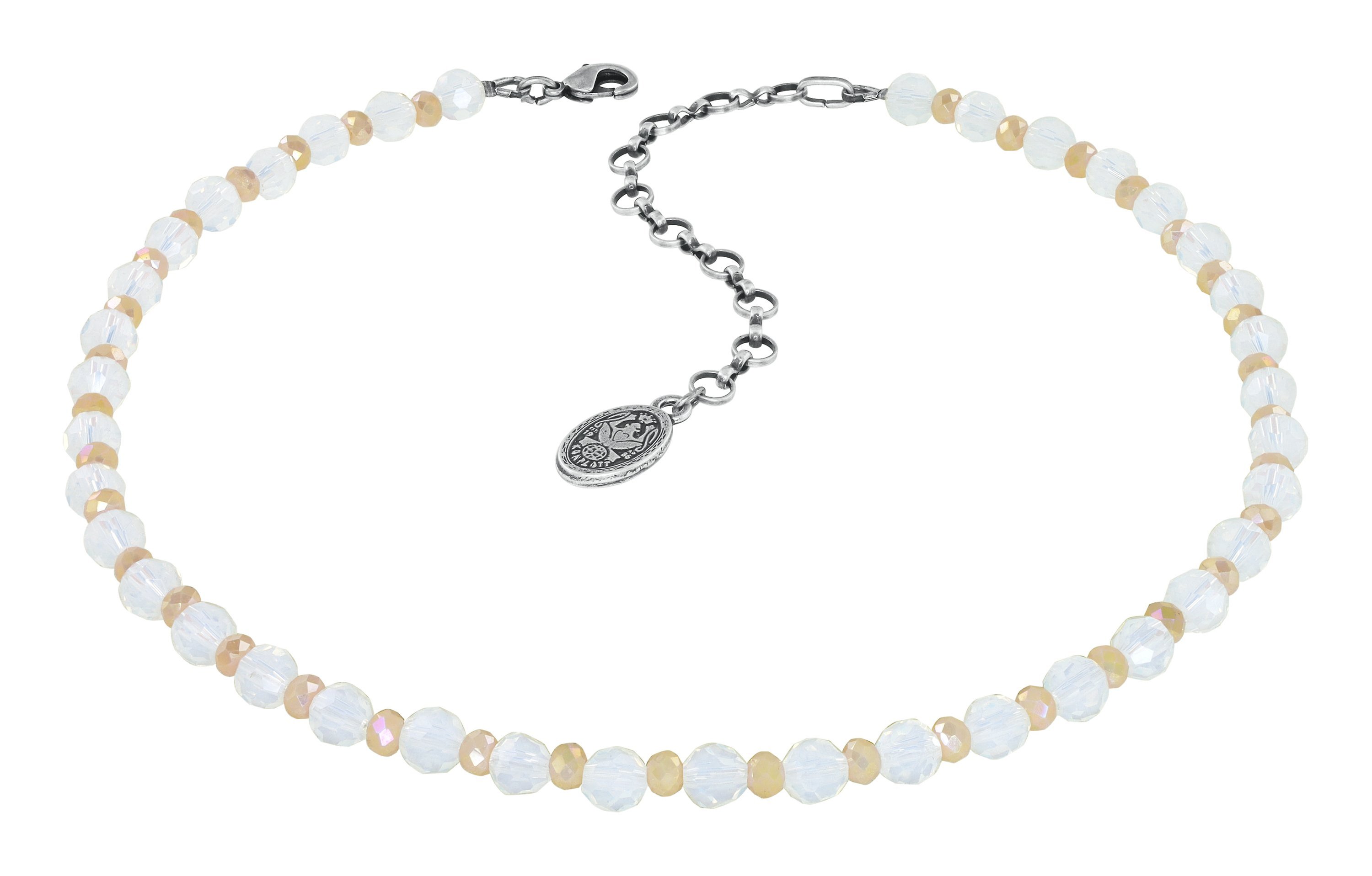 image for Necklace Bead Snake Jelly White  