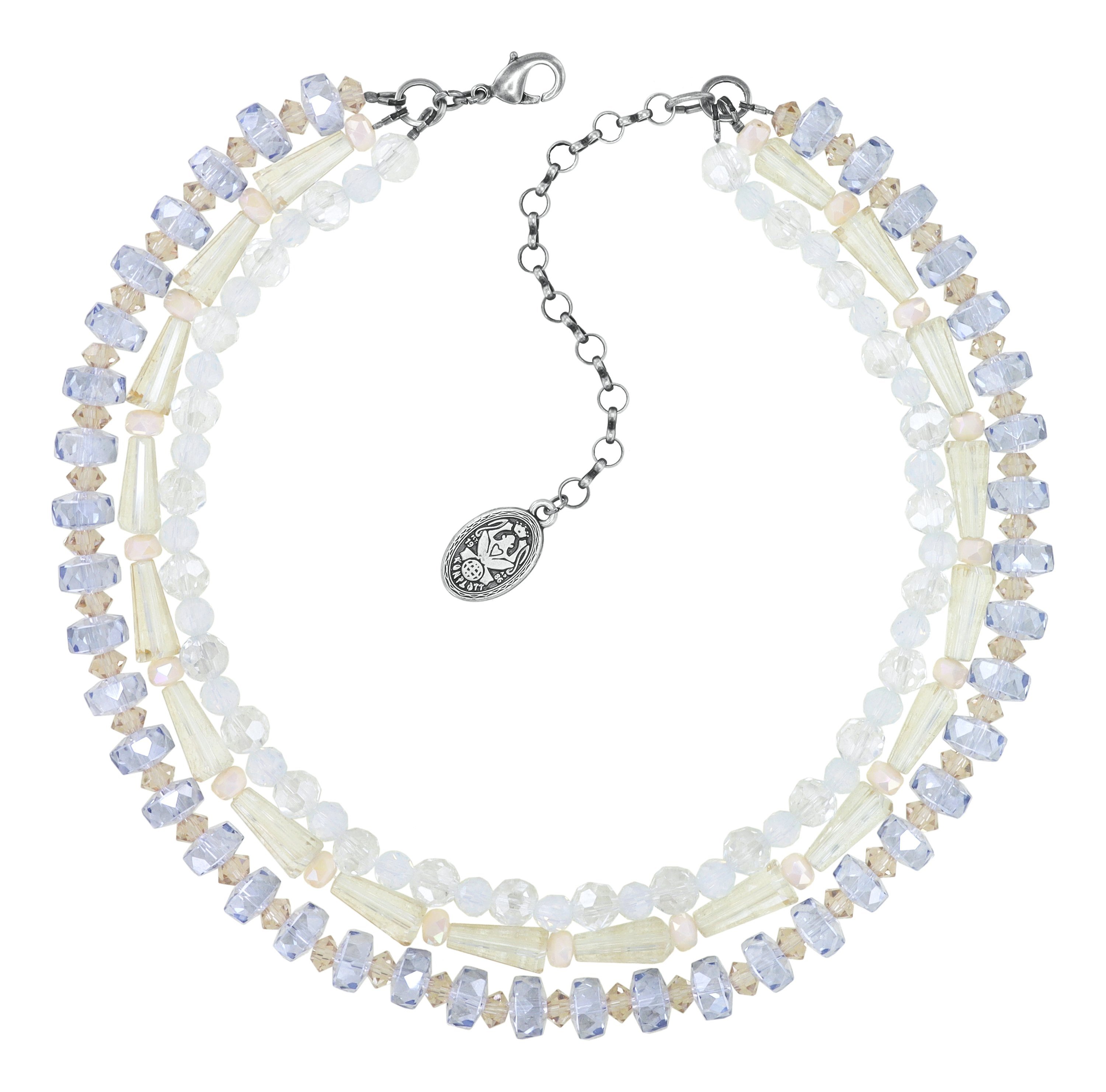 image pour Collier Bead Snake Jelly Blanc  