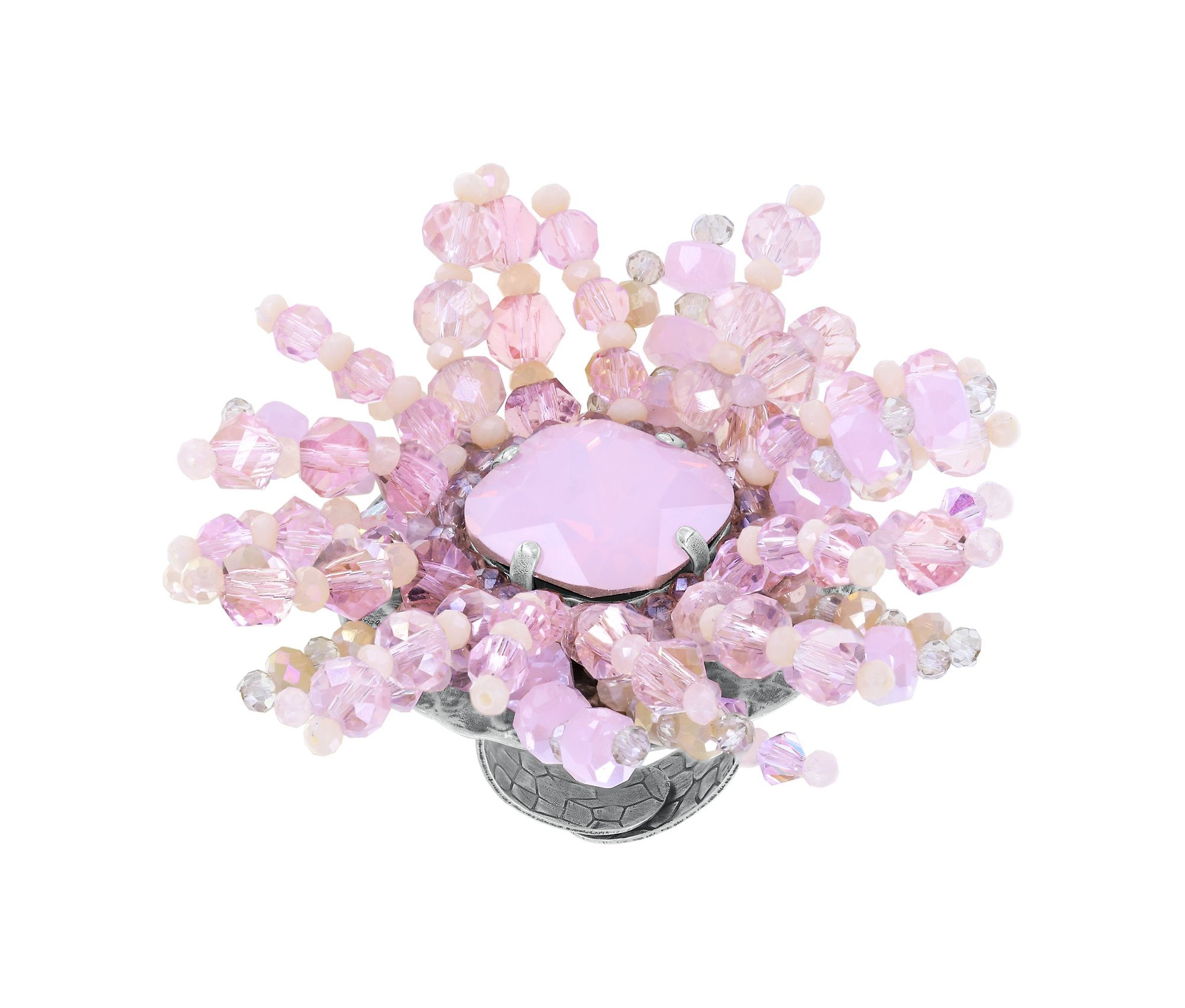 image pour Anneau Bead Snake Jelly Rose  