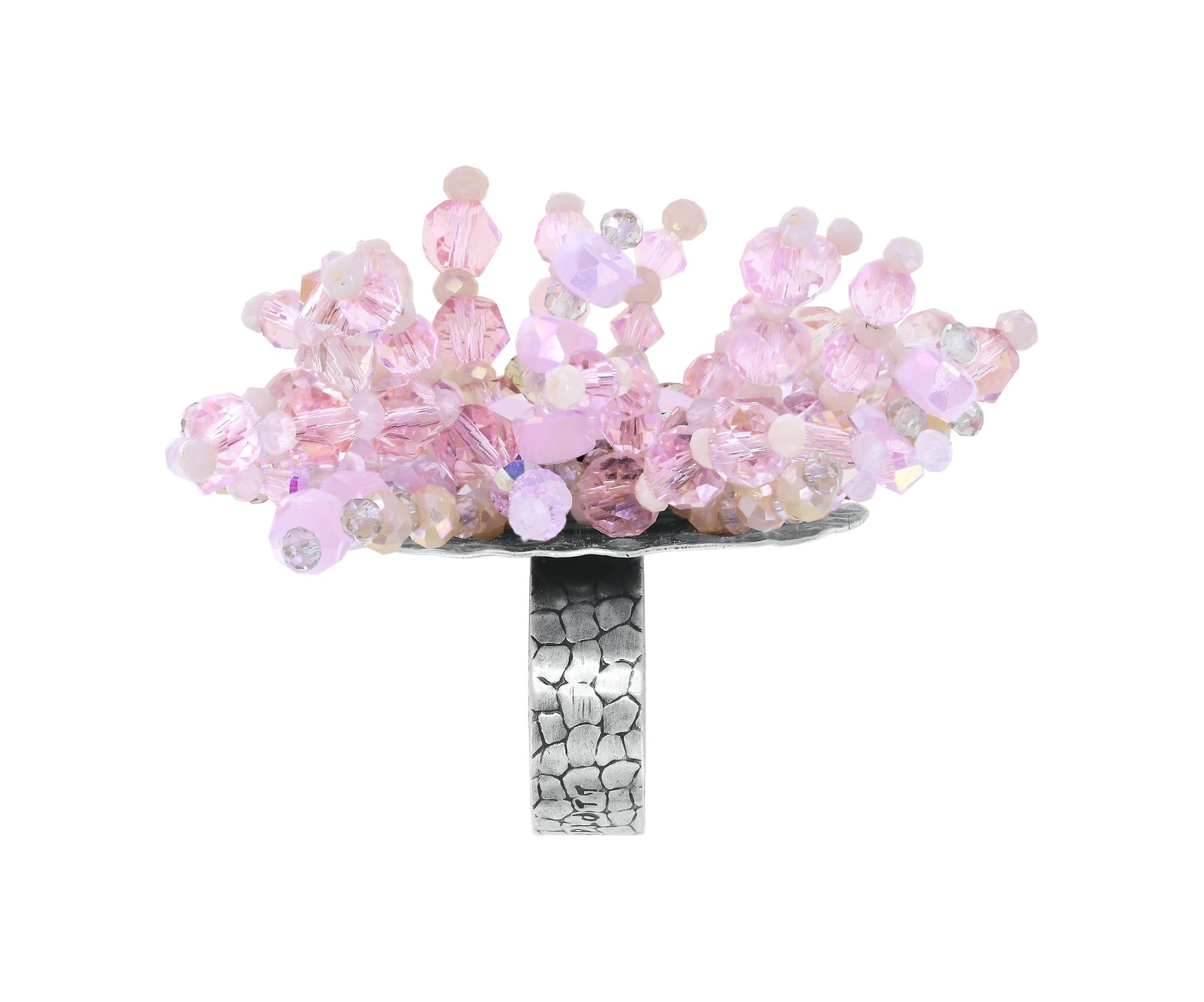 image pour Anneau Bead Snake Jelly Rose  