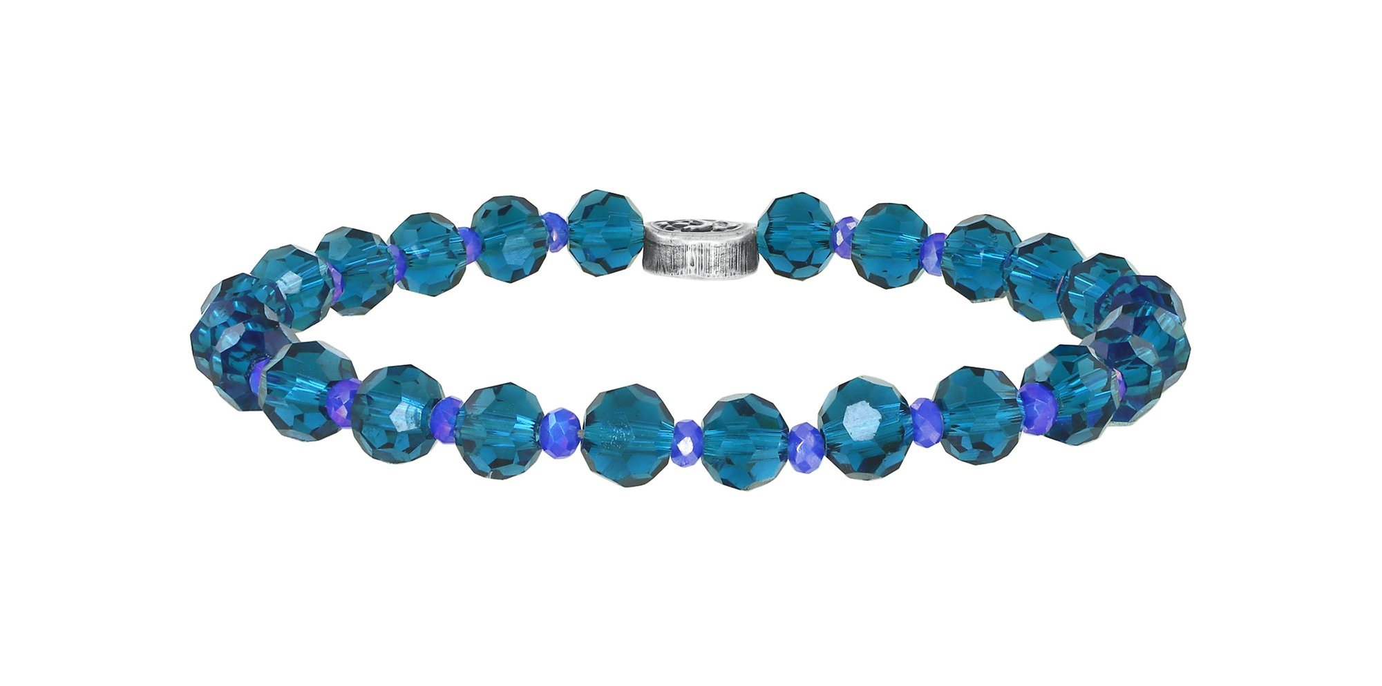 Bild für Armband elastisch Bead Snake Jelly Blau / Grün  