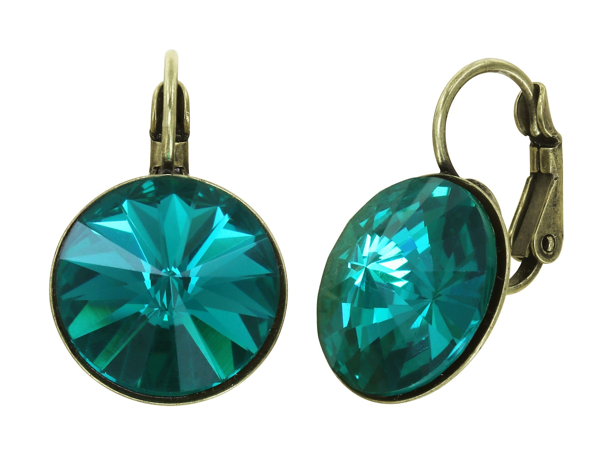 Bild für Ohrringe mit Brisur Rivoli Blau Blau Zirkon 14mm