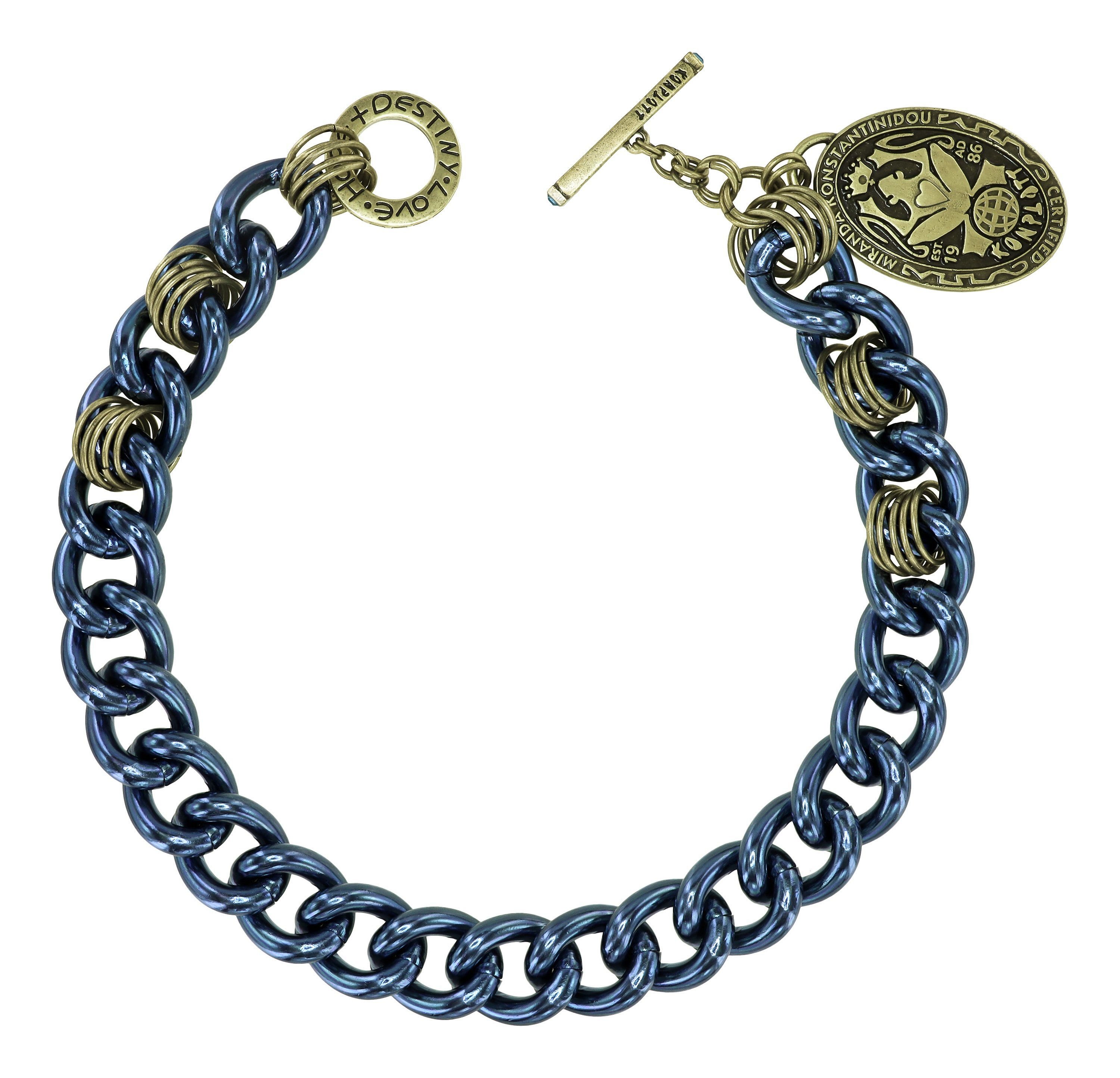 image pour Collier Unchained Bleu Métallique  