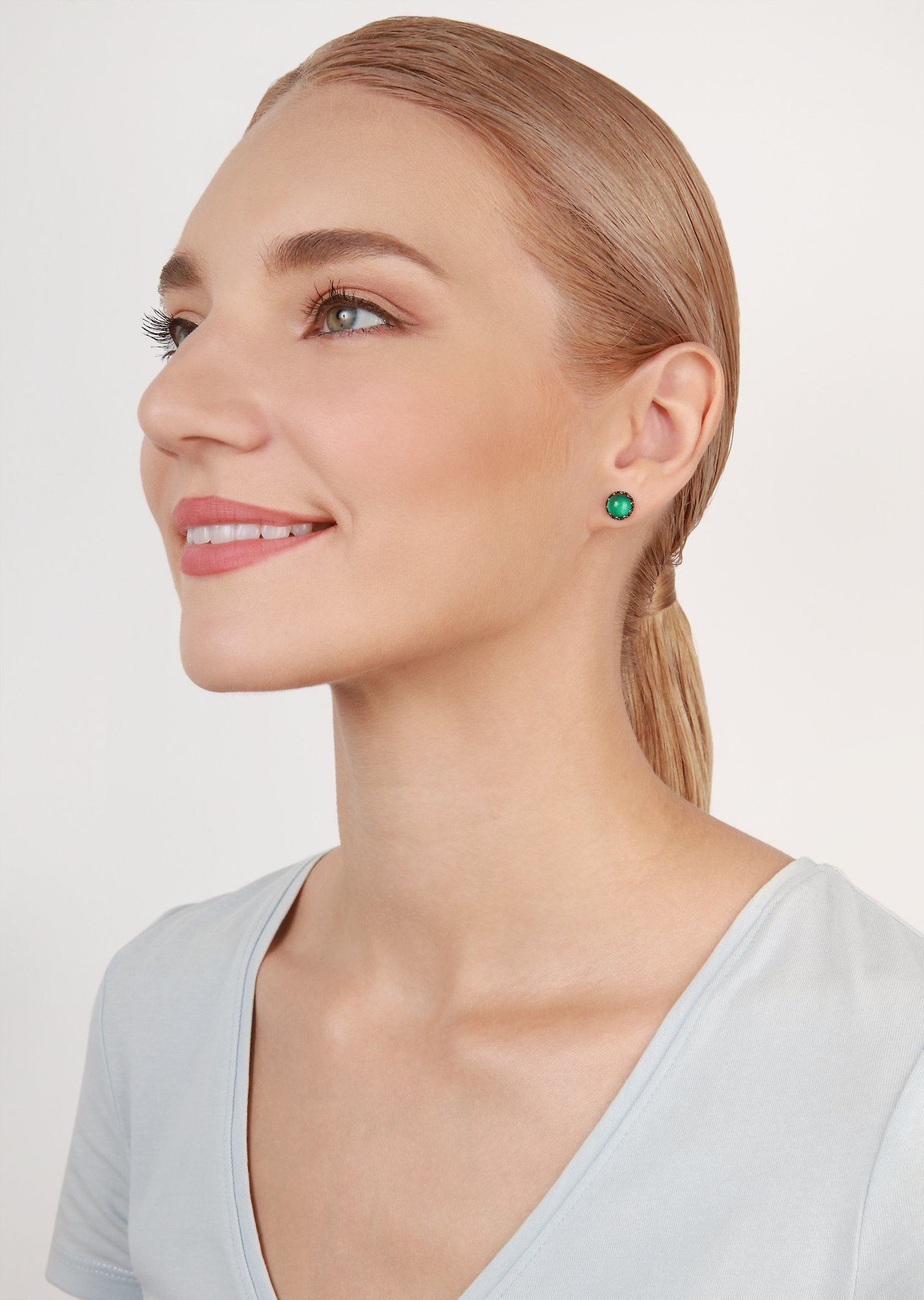 image for Earring Stud Daily Desire Green  8 mm