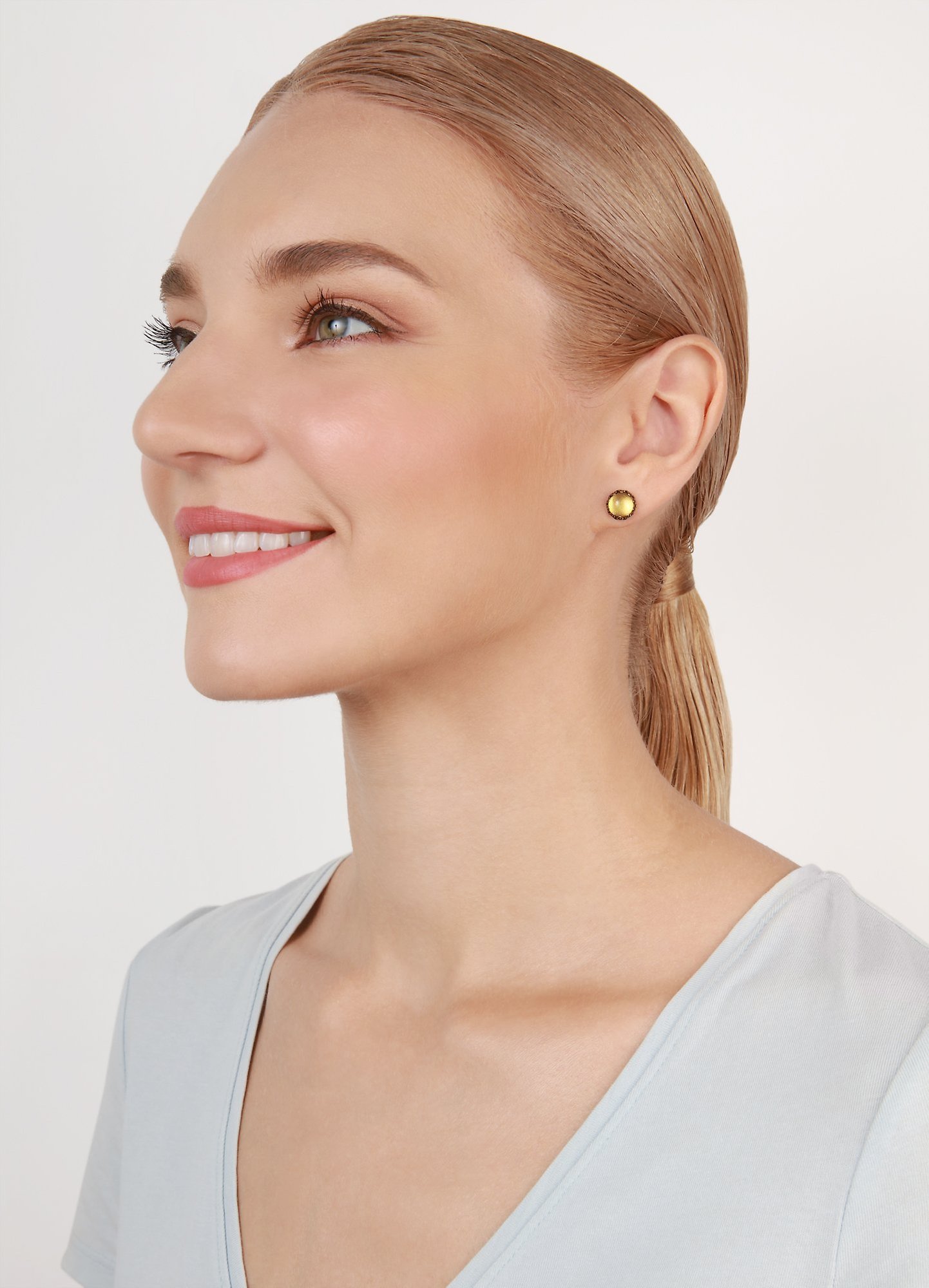 image for Earring Stud Daily Desire Yellow  8 mm