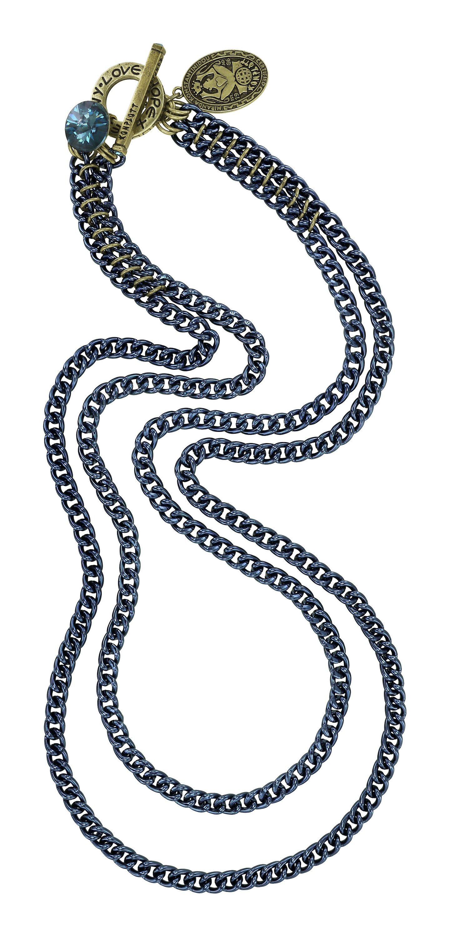 image pour Collier (long) Unchained Bleu Métallique  