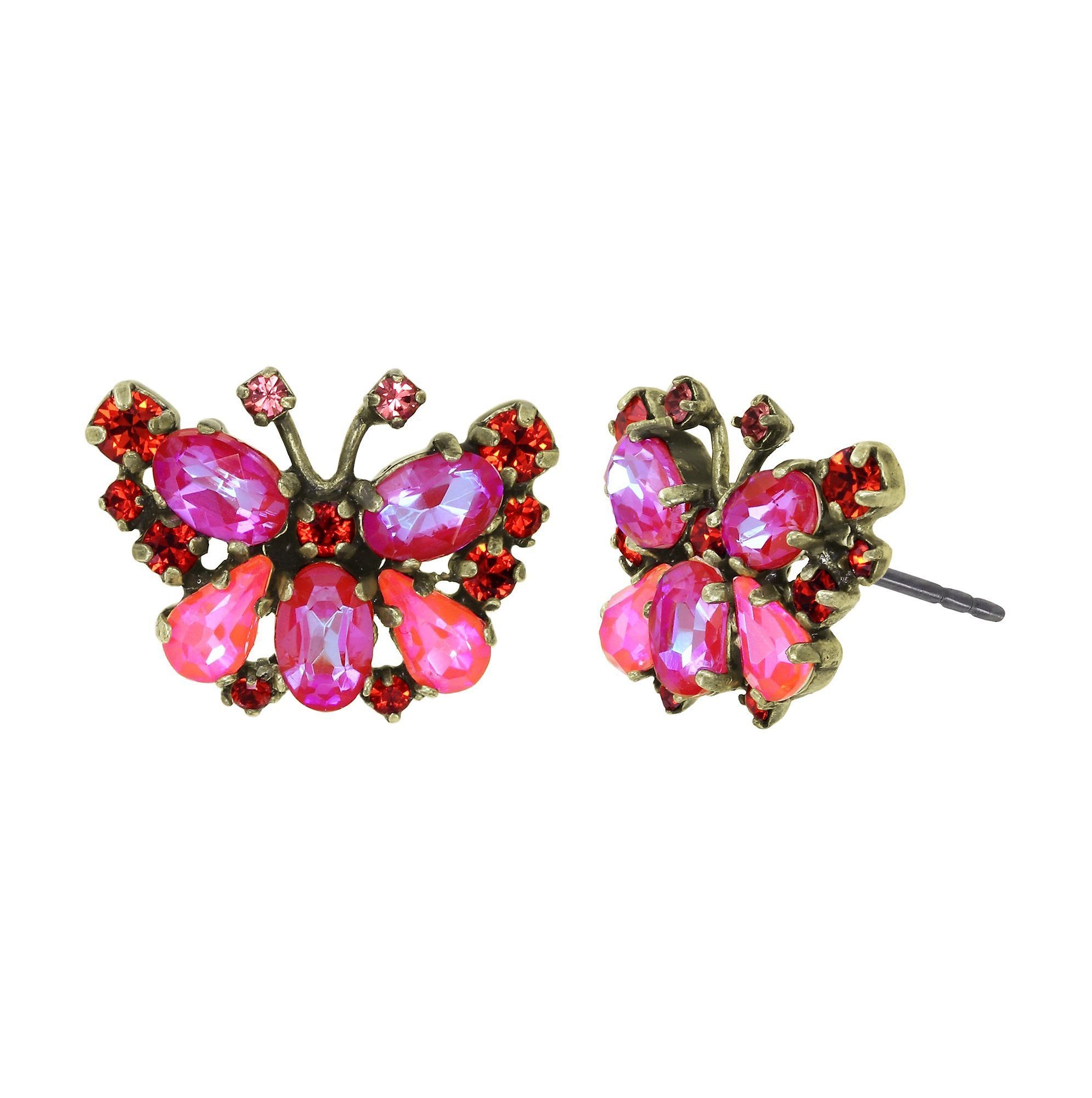 image pour Clou d'oreille Butterfly Dance Rouge  size S