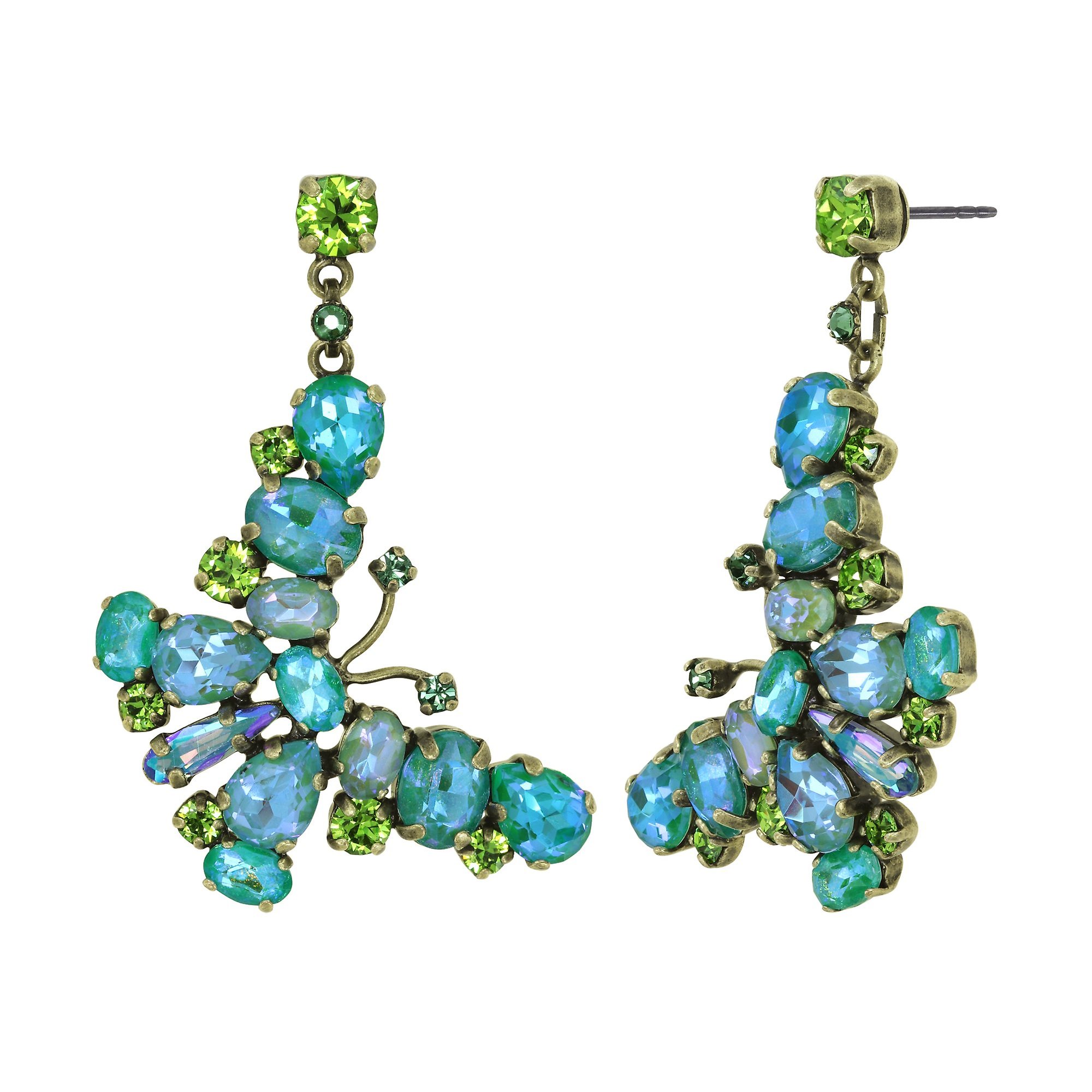 image pour Clou d'oreille pendant Butterfly Dance Vert  size L