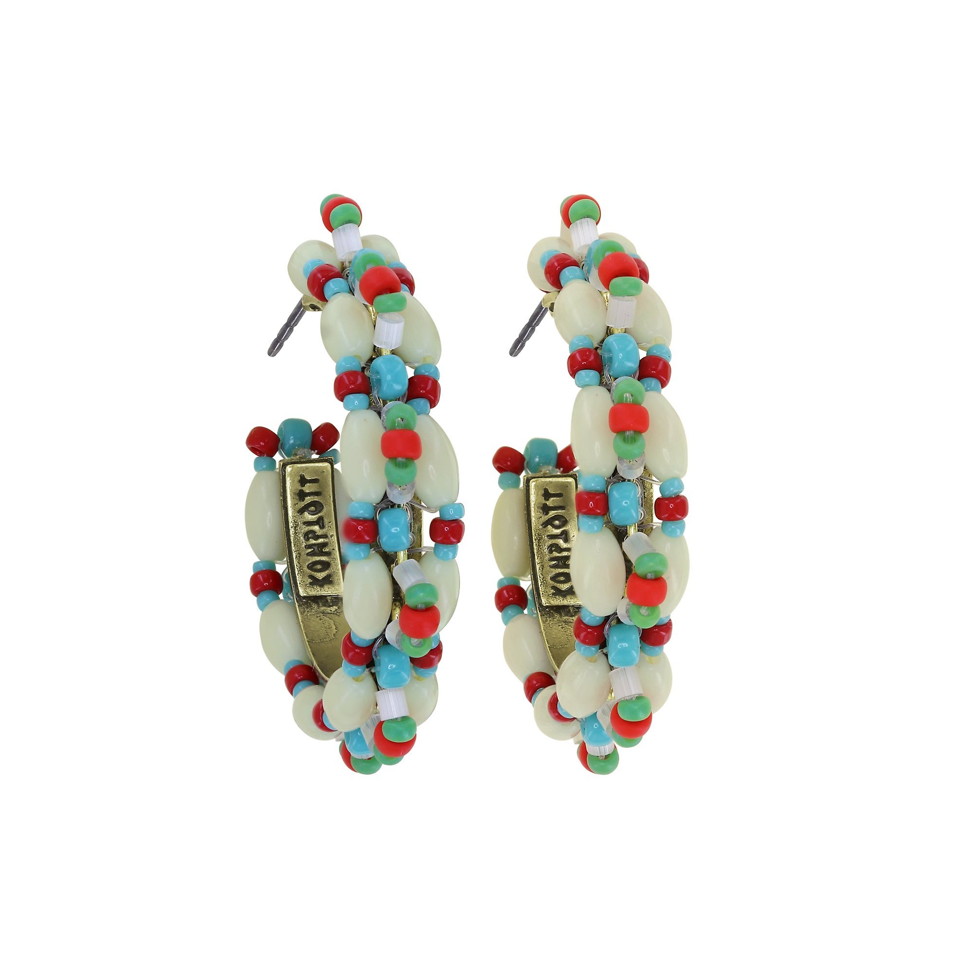 image for Creole Earrings African Kiss Multi  