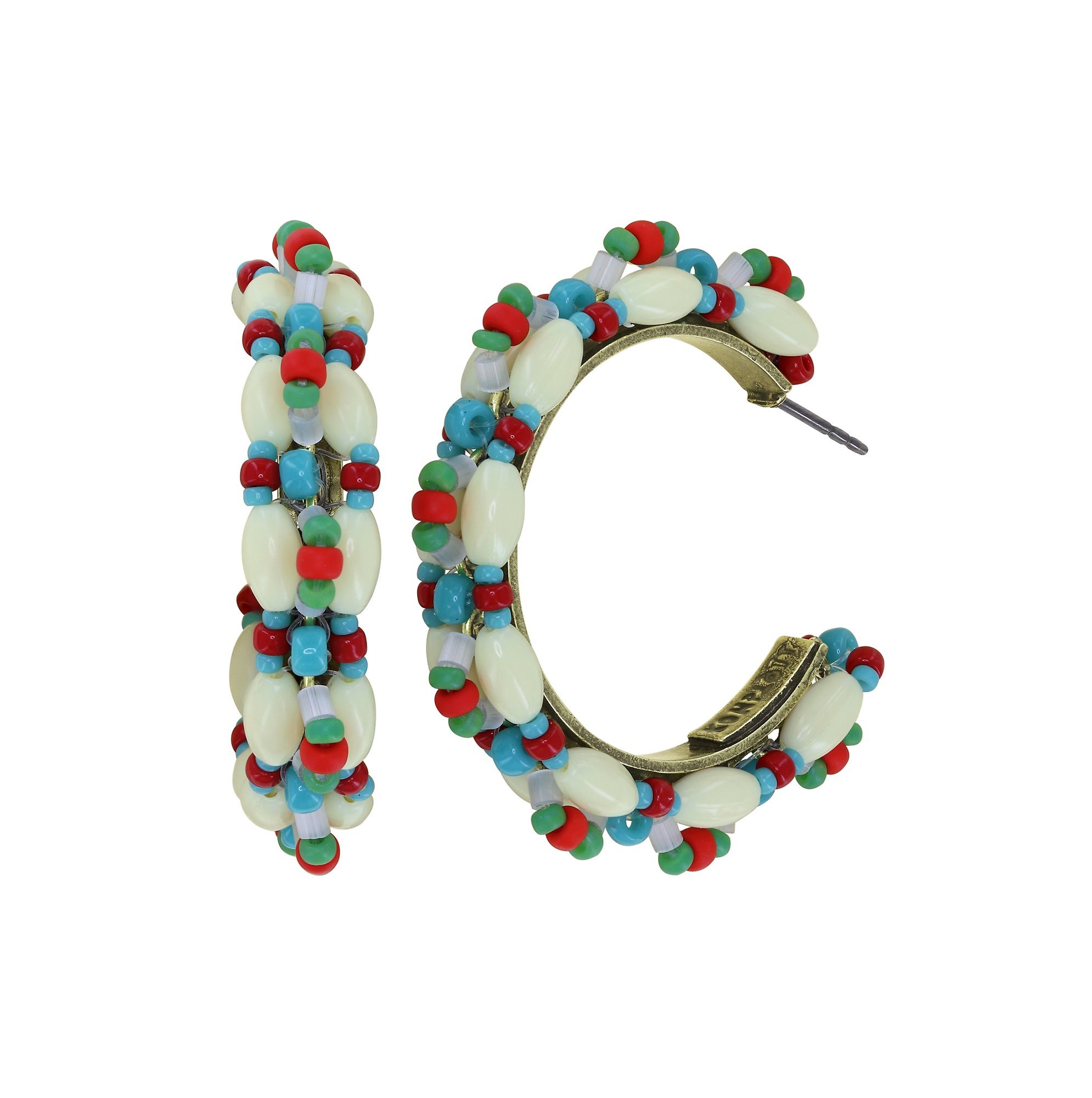 image for Creole Earrings African Kiss Multi  