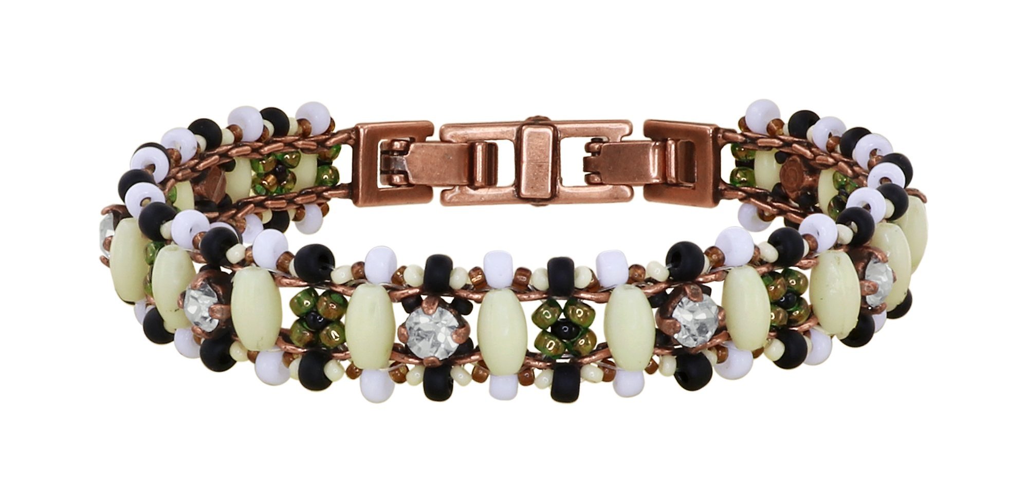 image for Bracelet African Kiss Black / White  